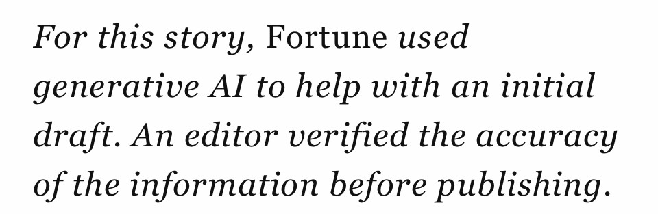 For this story, Fortune used generative Al to help with an initial draft. An editor verified the accuracy of the information before publishing.