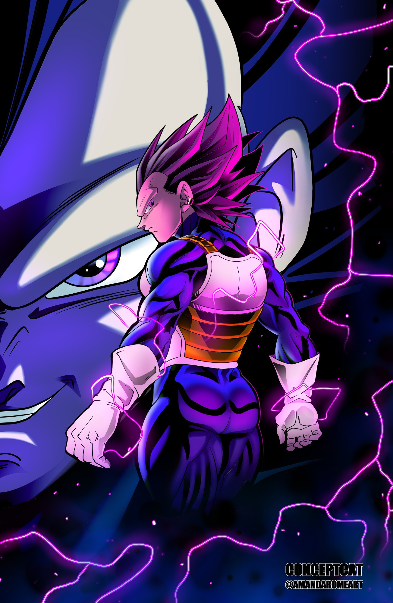 Ultra Ego Vegeta Illustration.