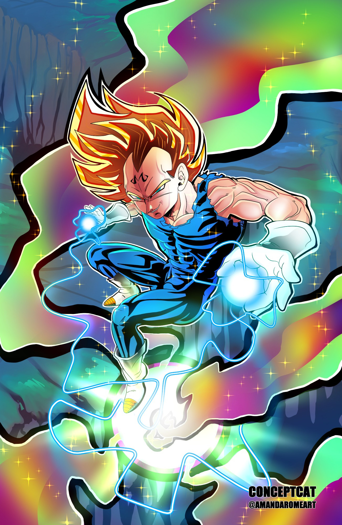 Majin Vegeta Illustration.