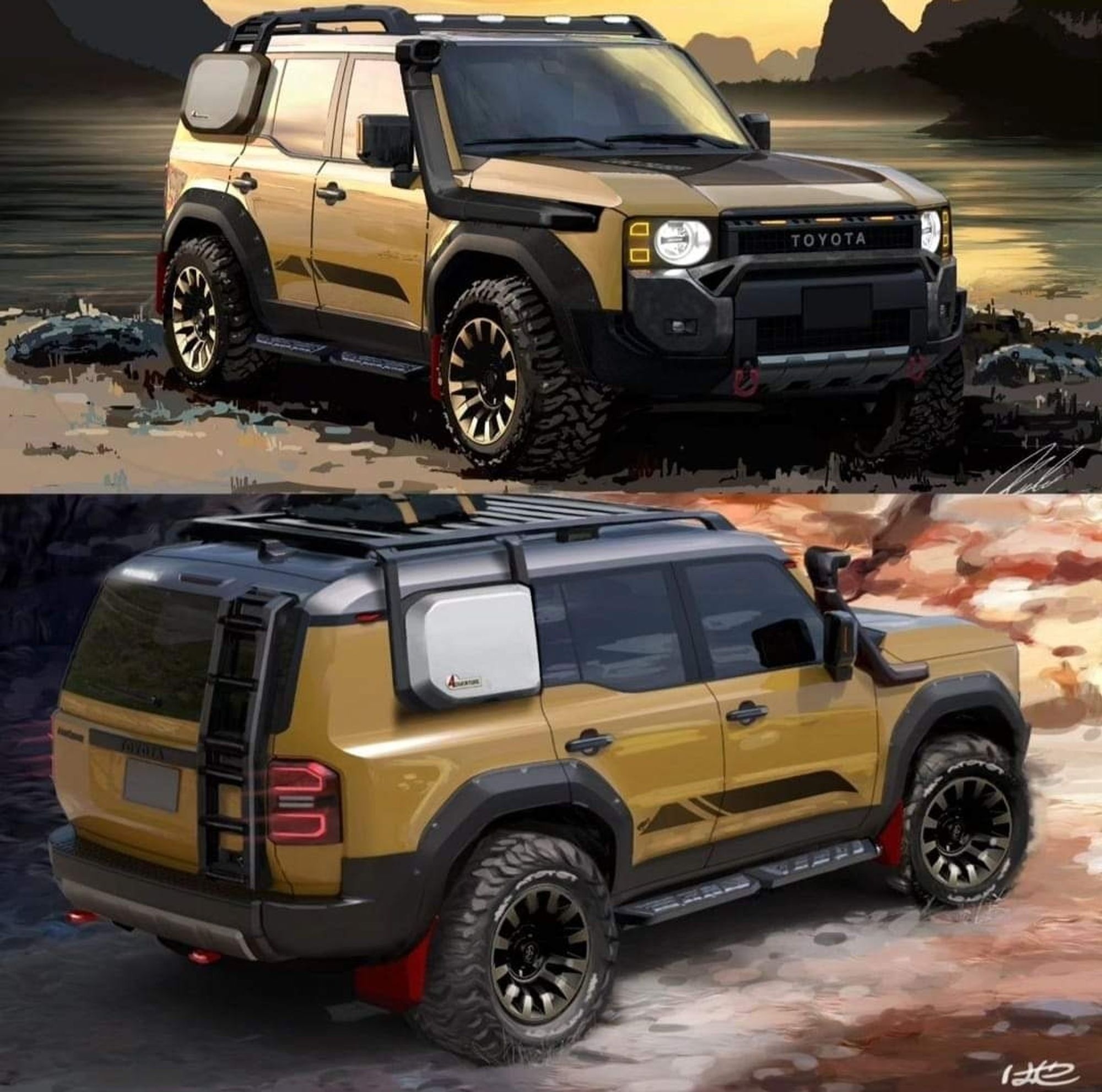 Toyota Land Cruiser Render 