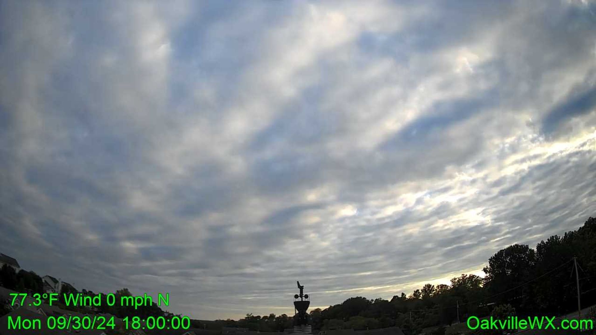 Sky looking south from Oakville, Missouri