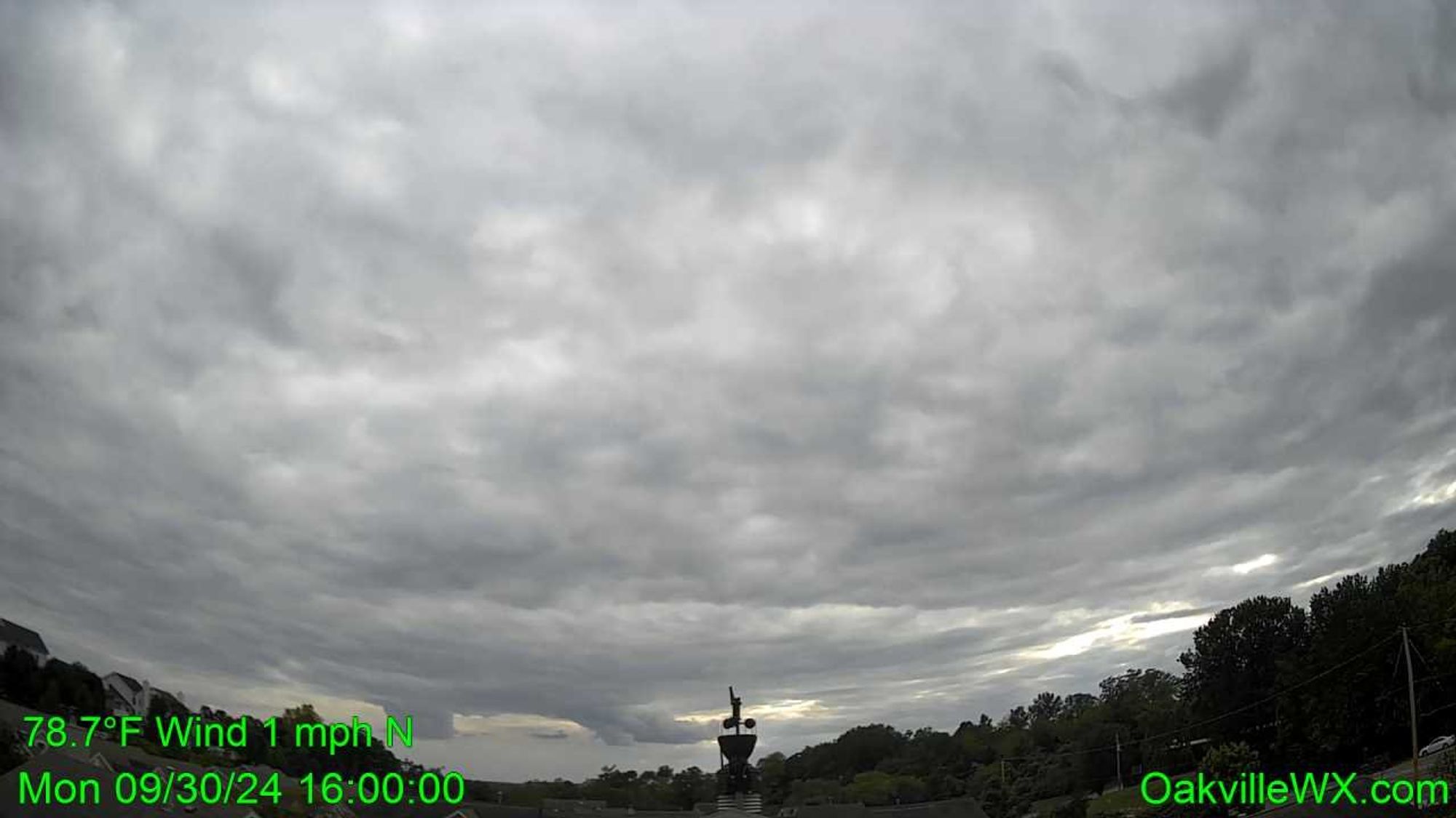 Sky looking south from Oakville, Missouri