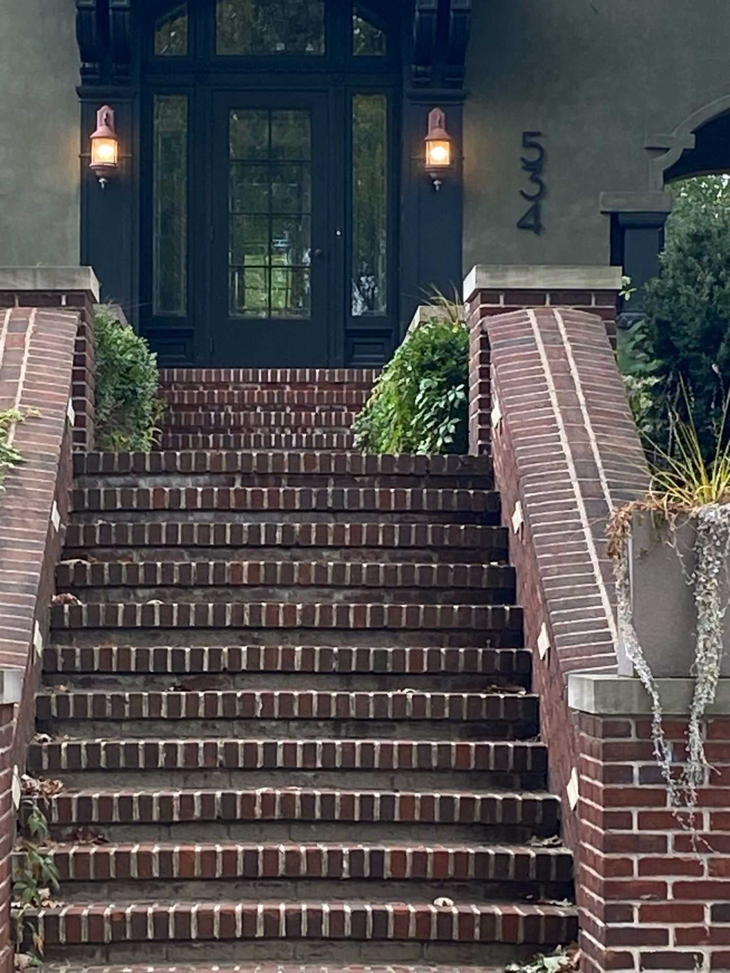 Close up of front steps of 534 Summit Ave