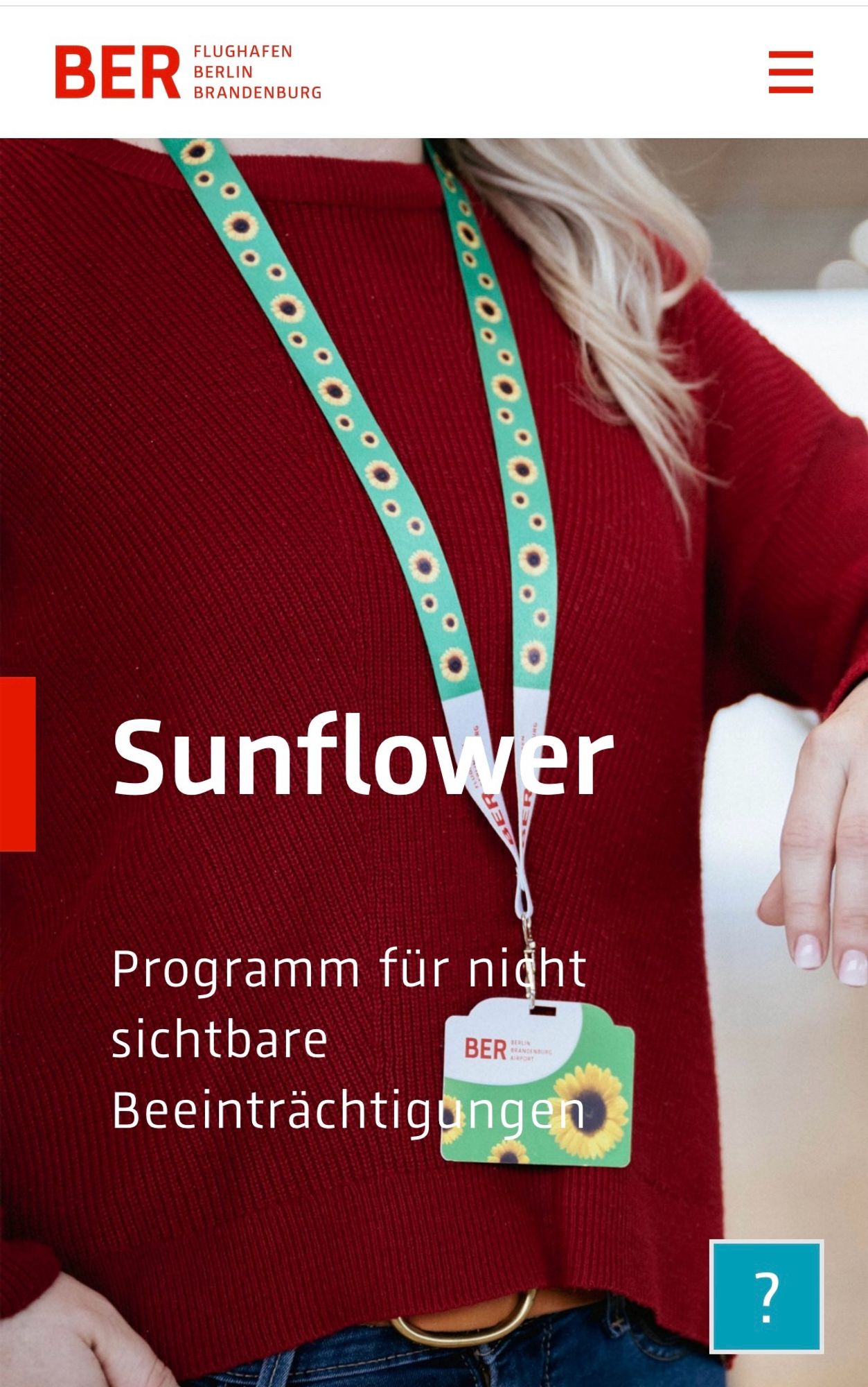 Sunflower
Programm für night sichtbare
Beeinträchtigungen