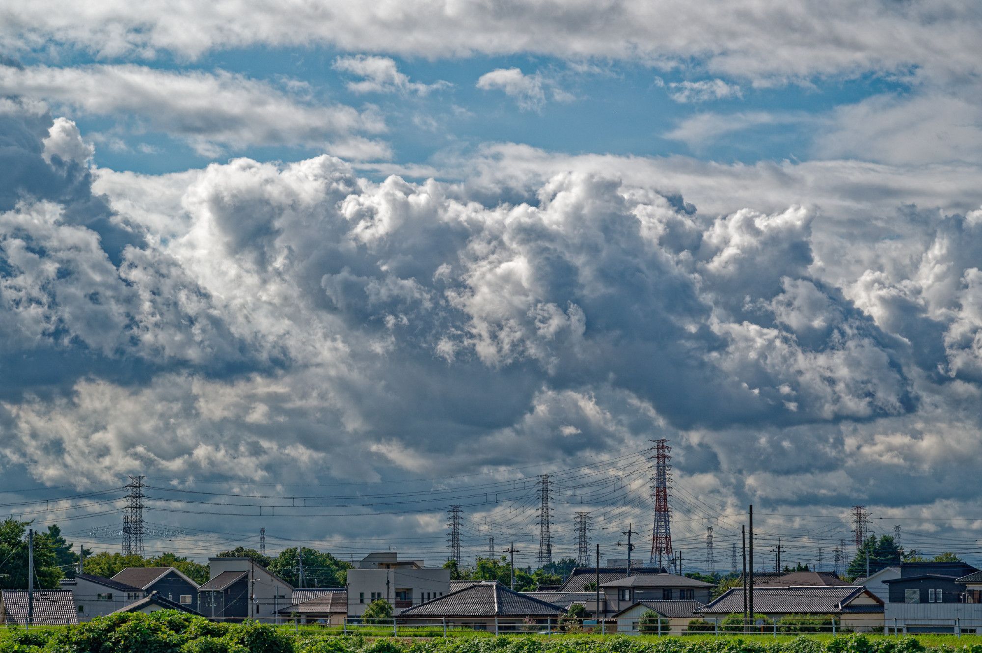 雲がいっぱいの南の空