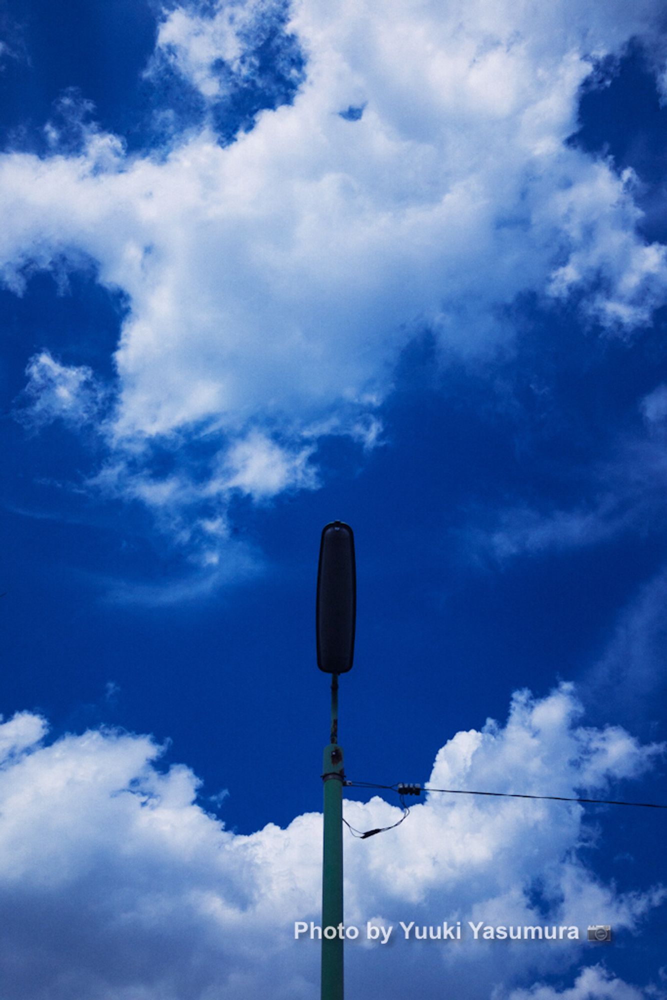 Street Lamp, bluesky, cloud