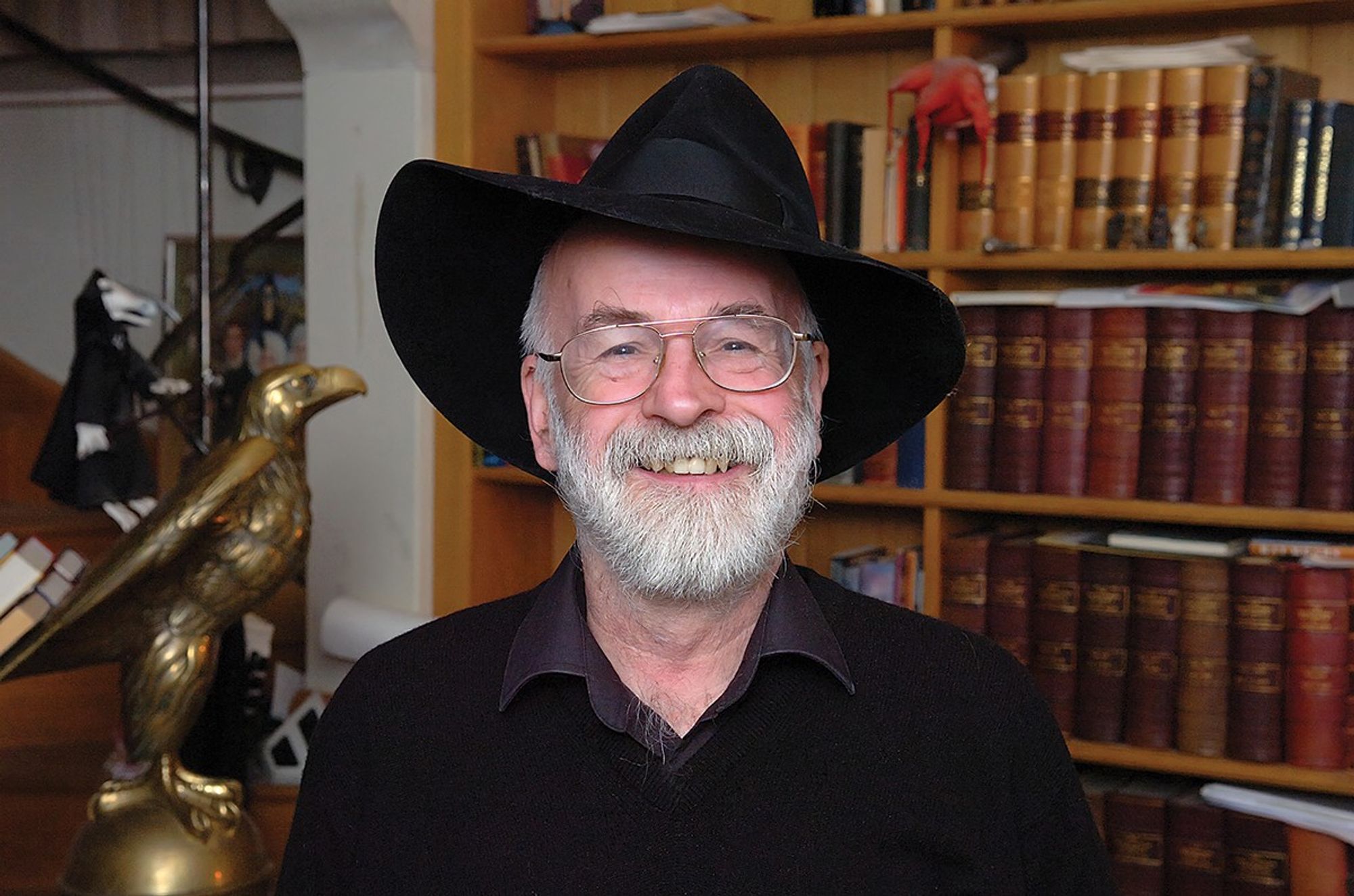 Photo of author Sir Terry Pratchett.