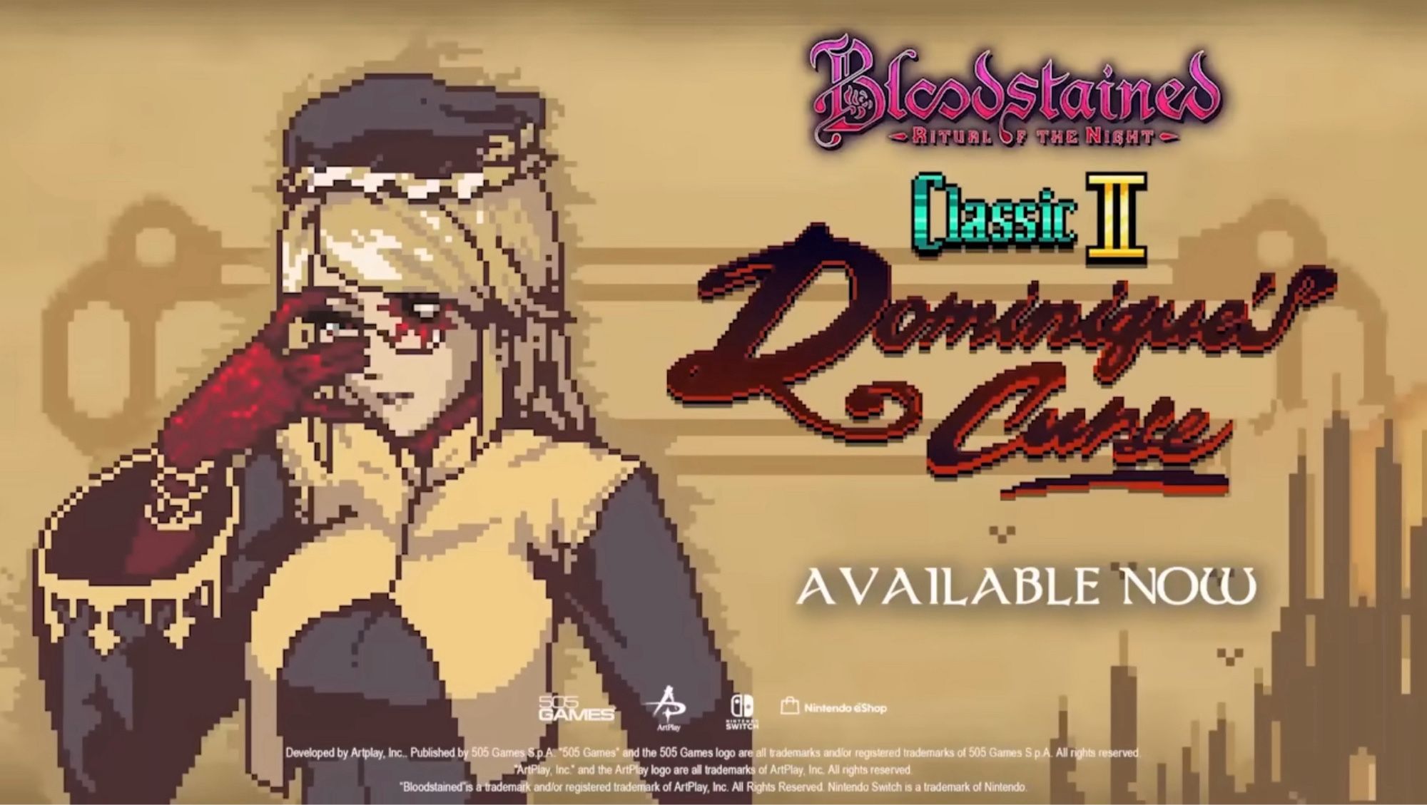 Bloodstained Classic II: Dominique’s Curse promo shot