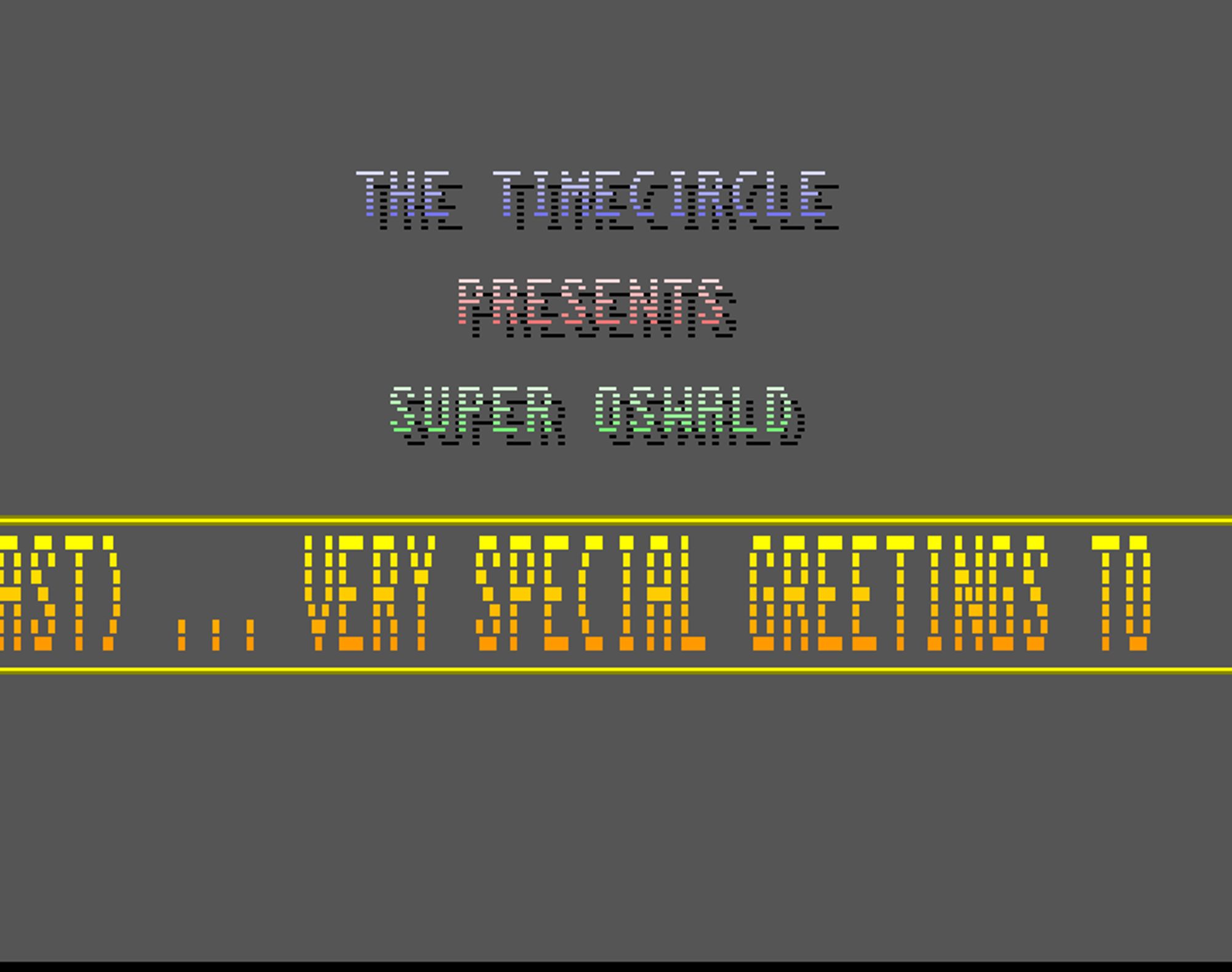 Screenshot of "Super OsWALD" - Crack: Timecircle - Published by Silverrock on Commodore Amiga (1990)