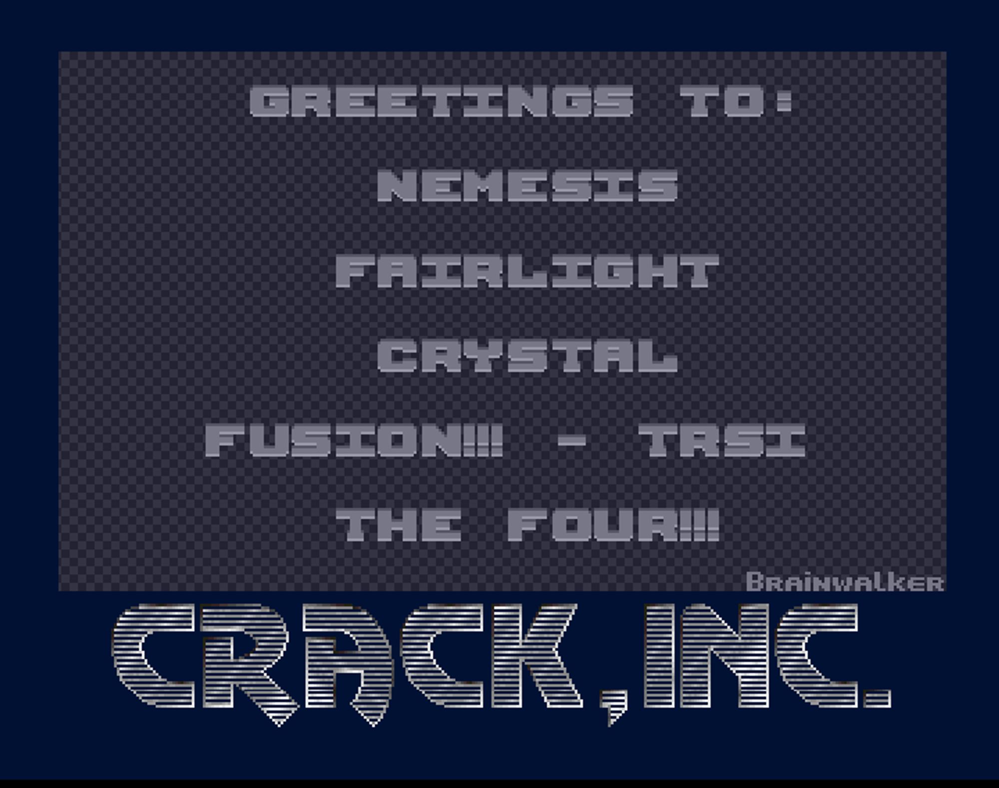 Screenshot of "Push-Over" - Crack: Crack Inc - Published by Ocean on Commodore Amiga (1992)