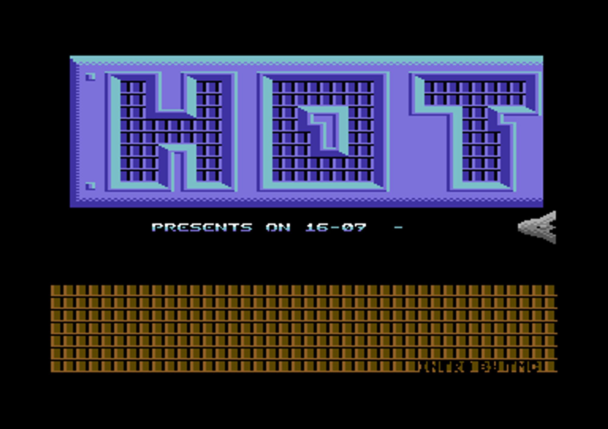 Screenshot of "Airwolf II" - Crack: Hotline (HTL) - Published by Elite Systems on Commodore 64 (1987)