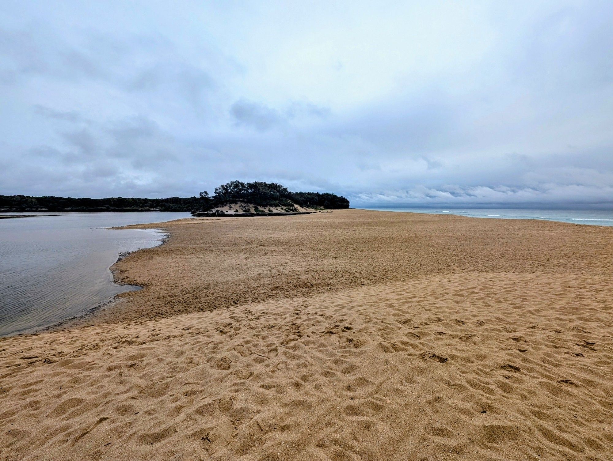 Estuary by beach in Sunshine Coast