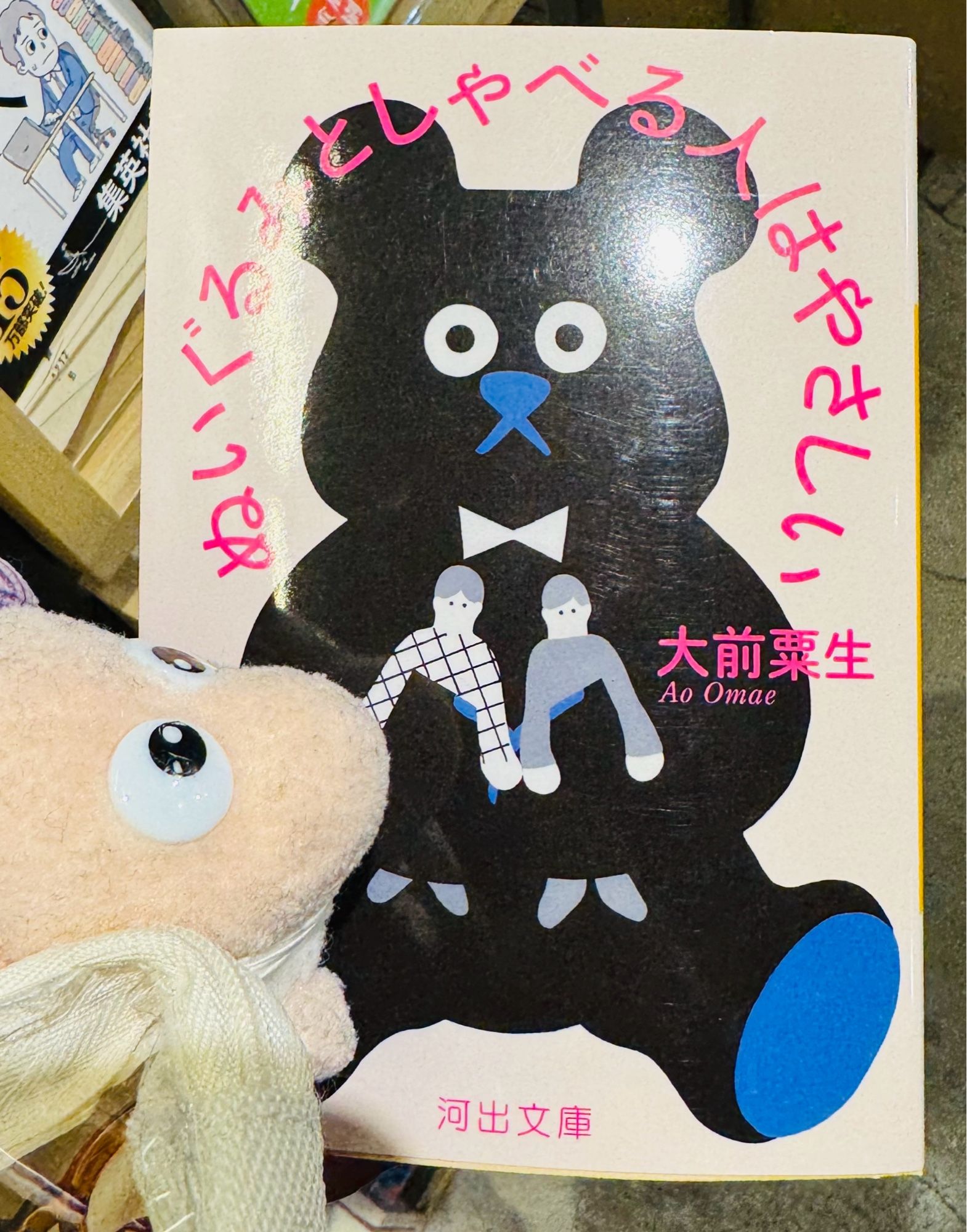 書籍：ぬいぐるみとしゃべる人はやさしい
作者：大前粟生

「えっ！ぬいぐるみがしゃべるのは当たり前じゃないの？」