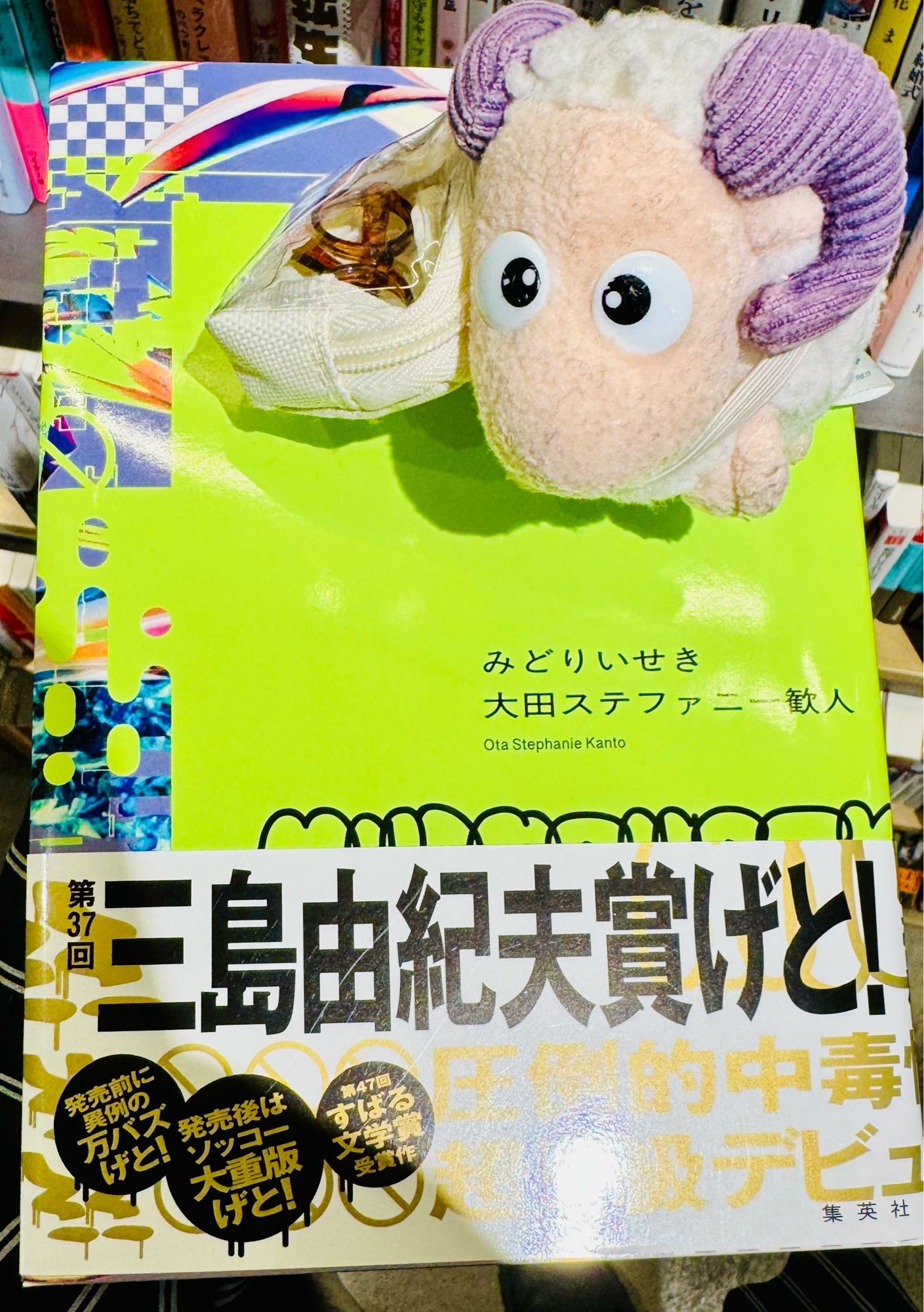 書籍：みどりいせき
作者：大田ステファニー歓人

「思ったこと感じたことを、自分だけの言葉で伝えるって勇気あるよな〜」