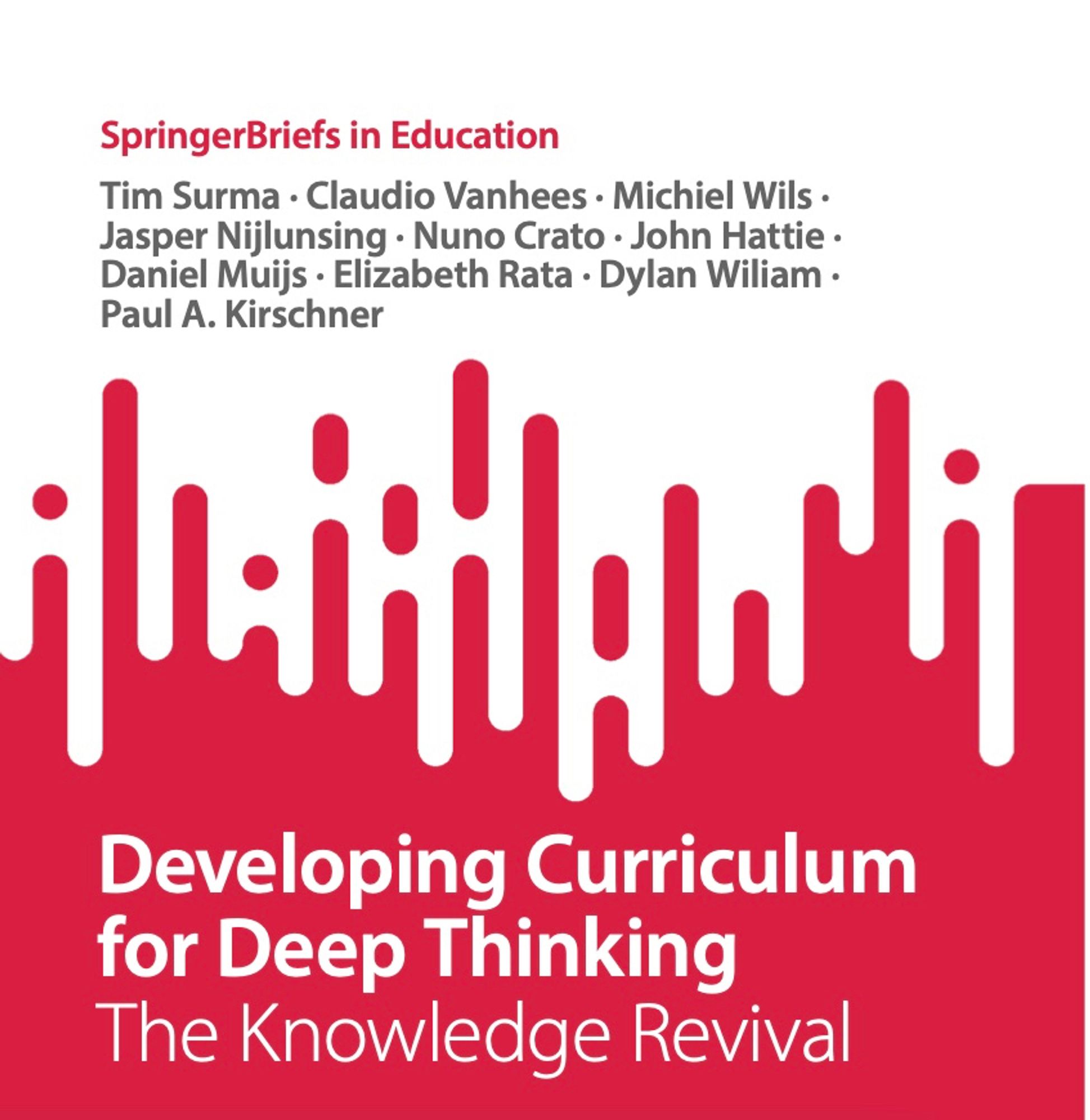 Book cover that says: Developing curriculum for deep thinking. The knowledge revival.