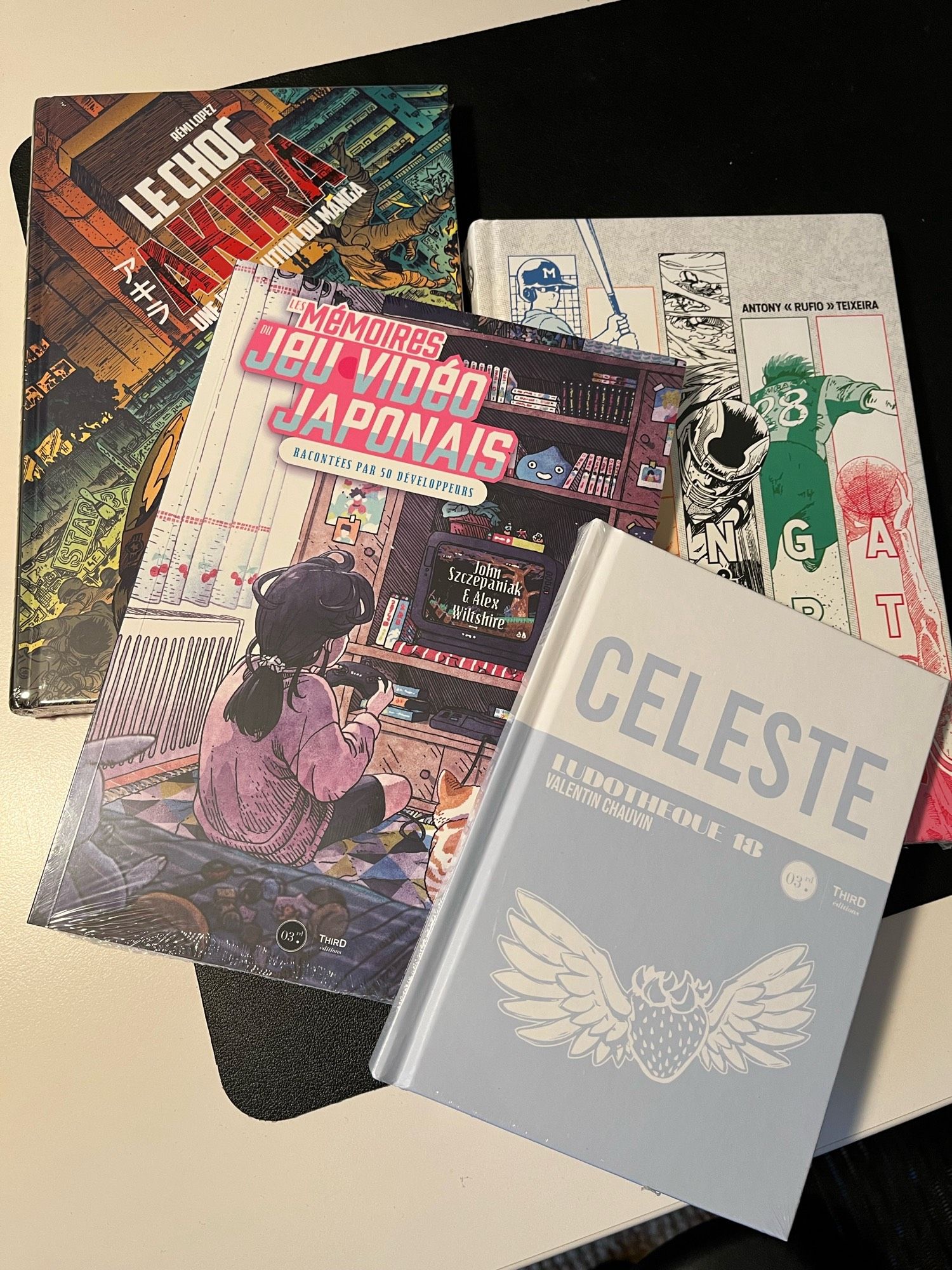 3 ouvrages de Third Éditions et un bonus Ludothèque sur Celeste