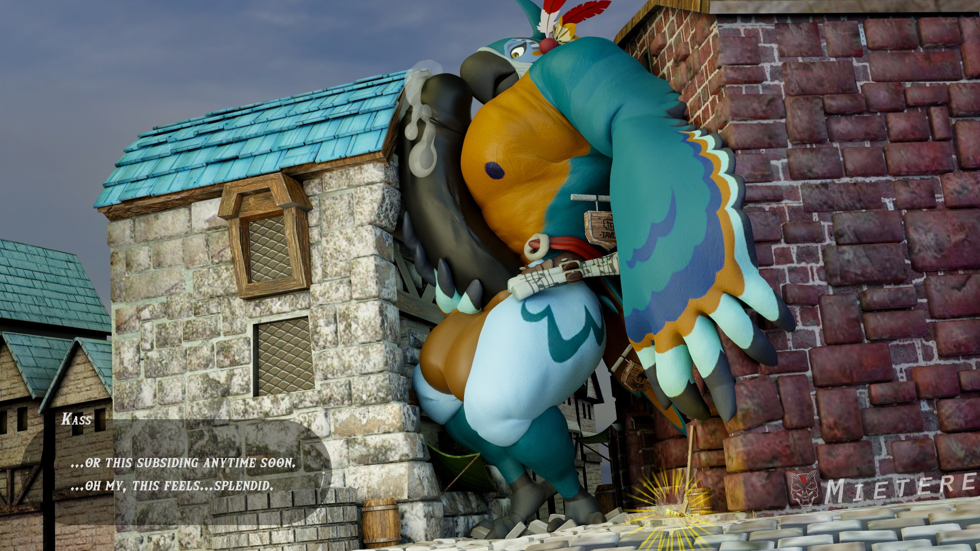 Kass' cock and balls also grow