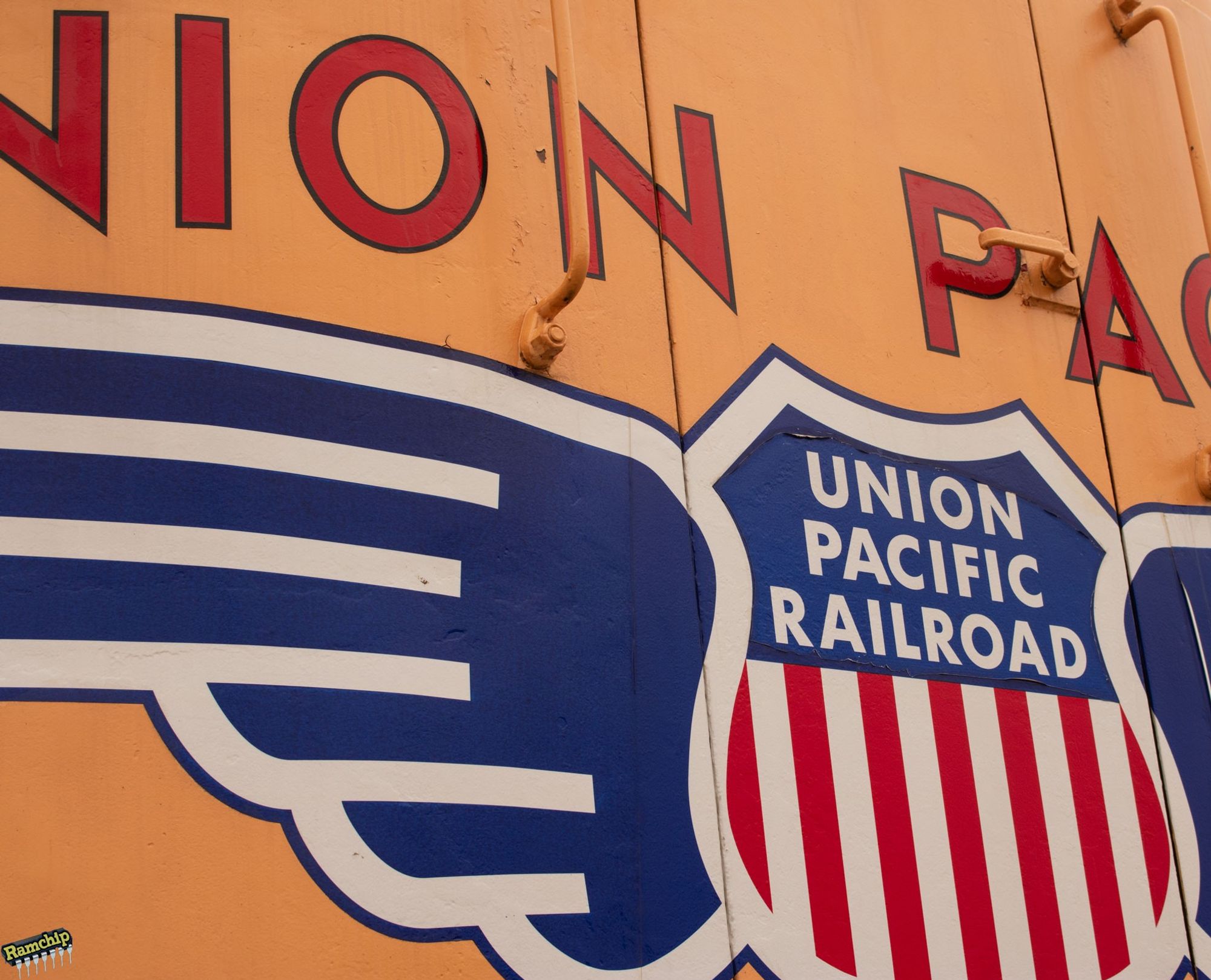 Up close UP Turbine Locomotive