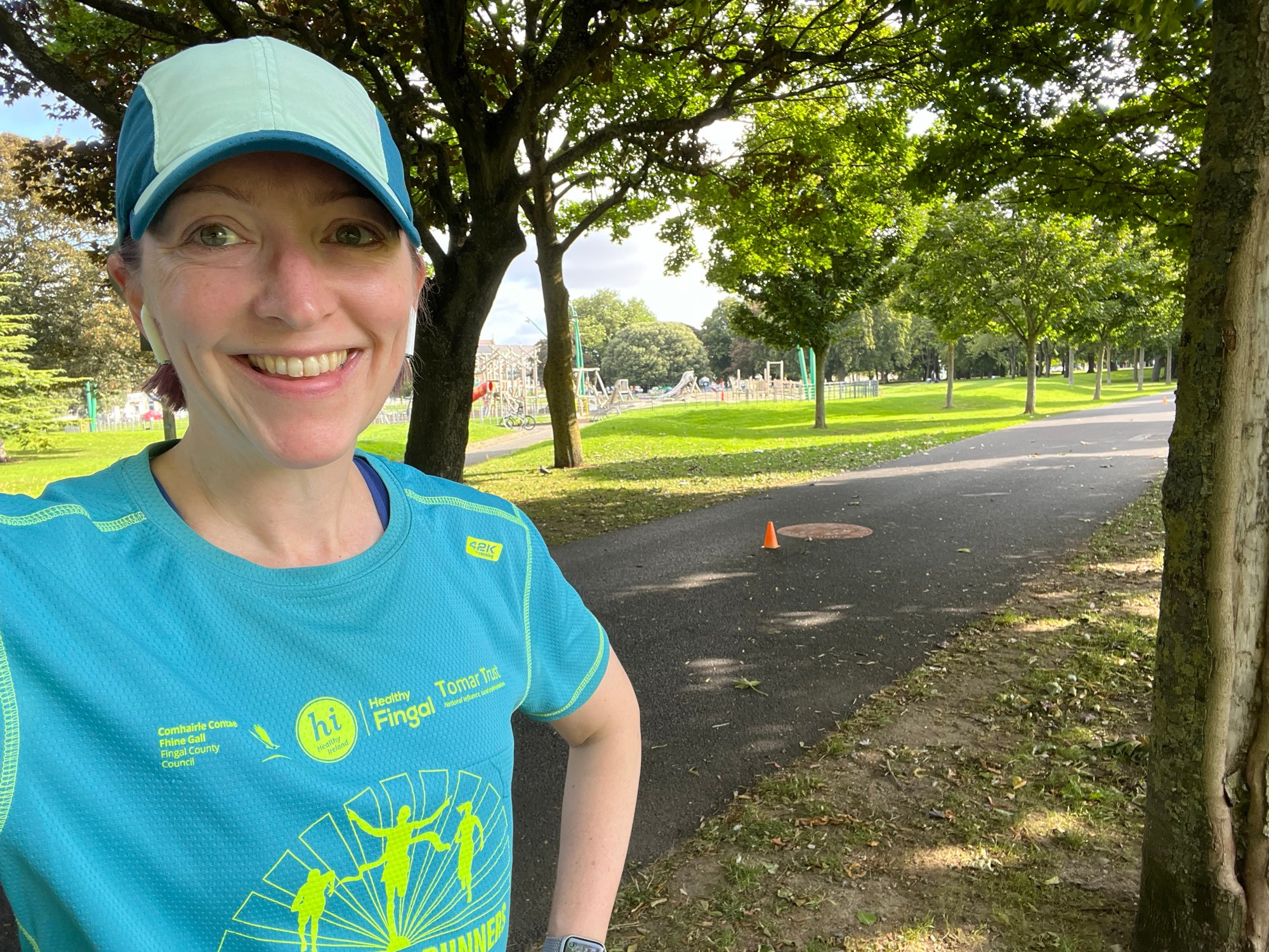 Pale white lady before Parkrun