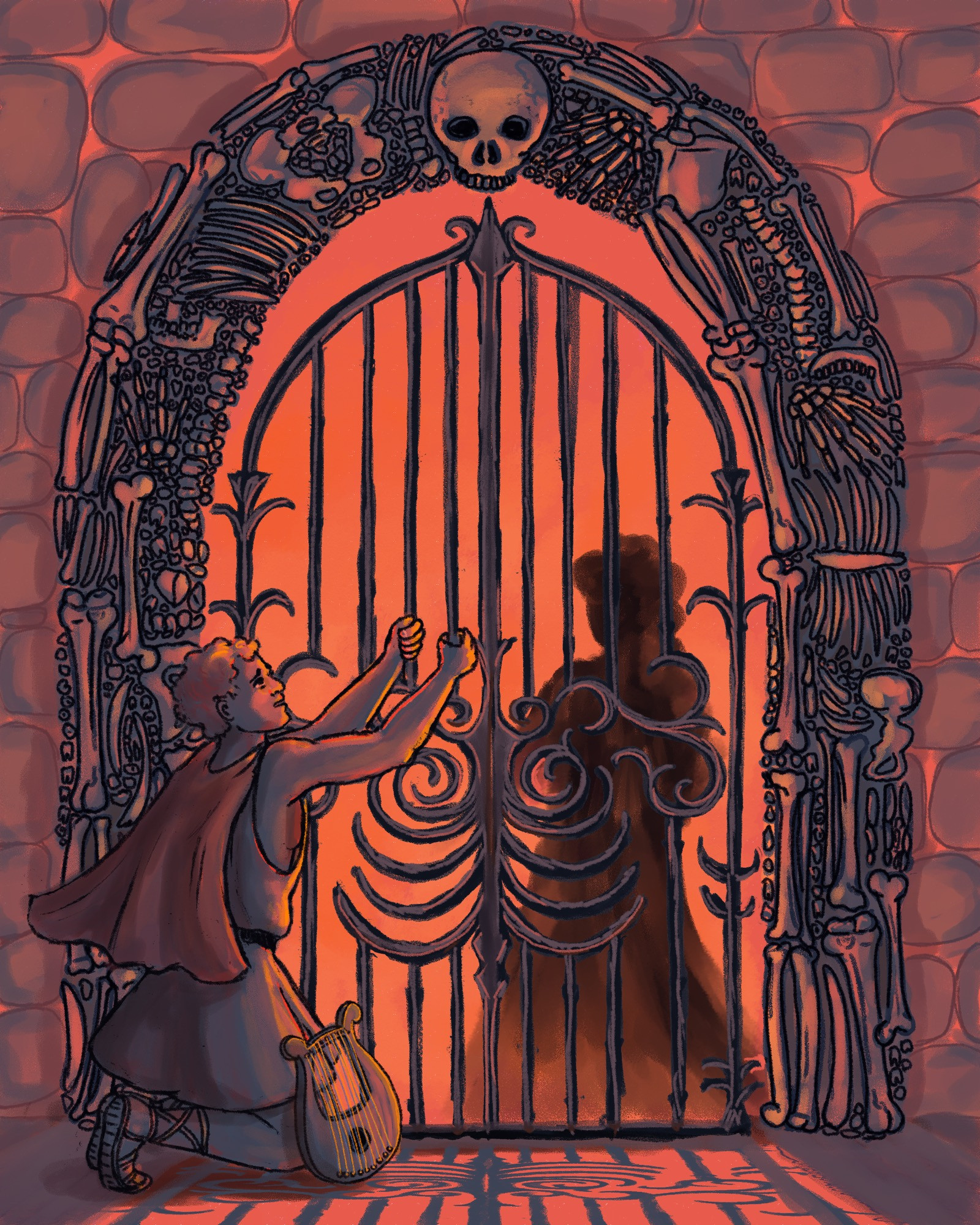 Orpheus at the gates of Hades
