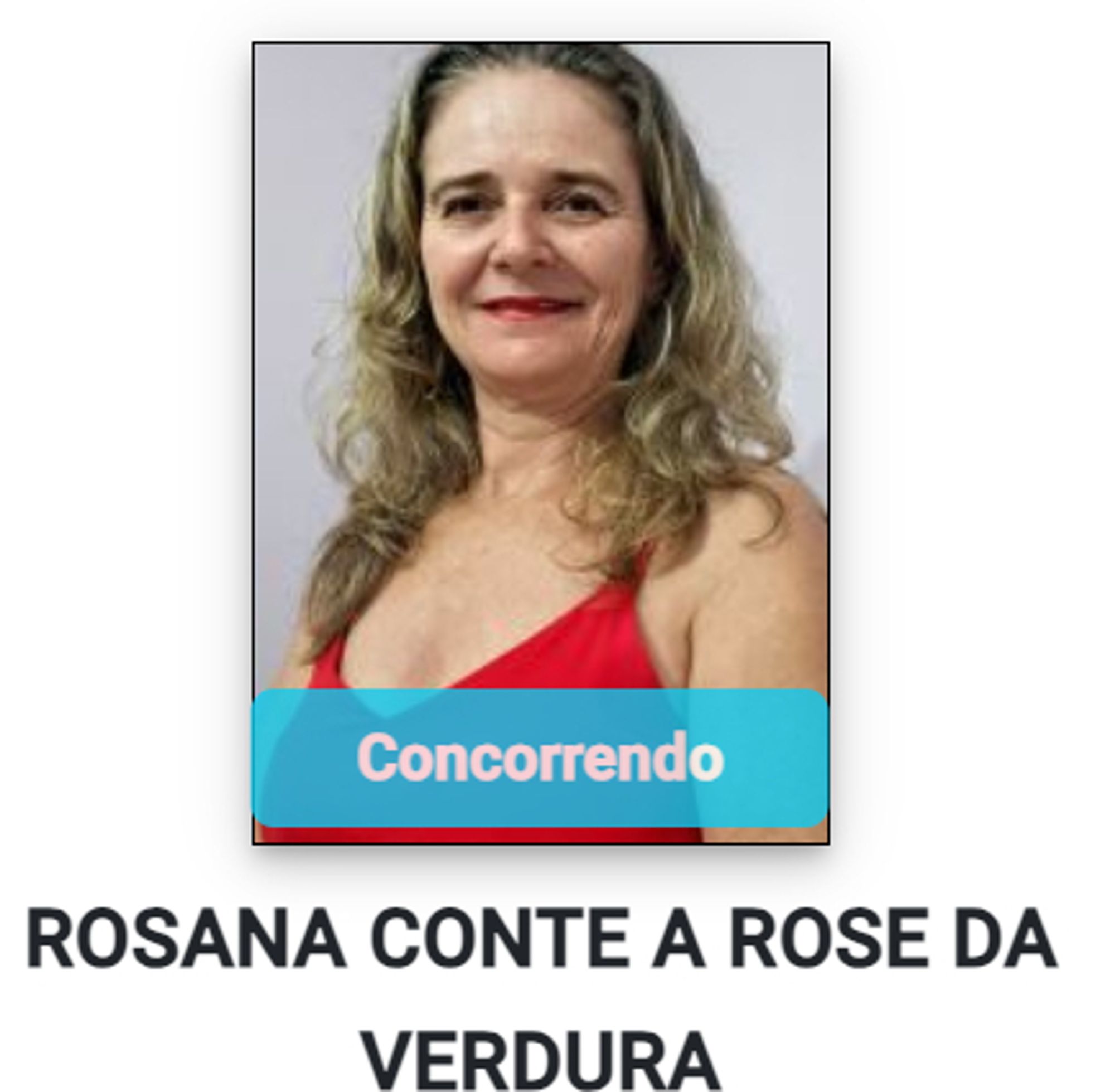 foto da candidata a vereadora rosana conte a rose da verdura