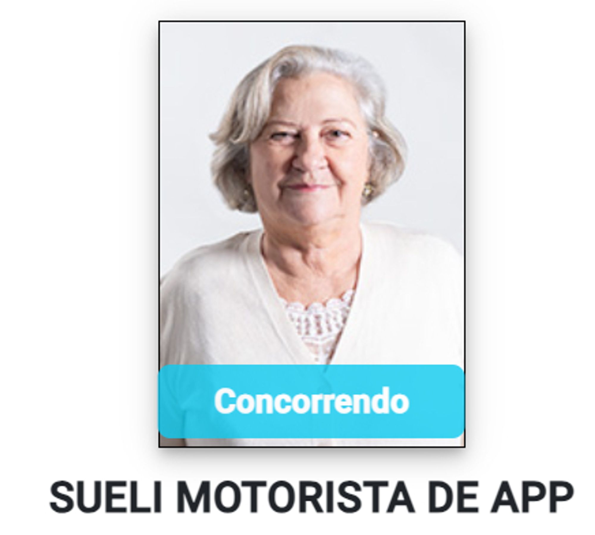 foto da candidata sueli motorista de app