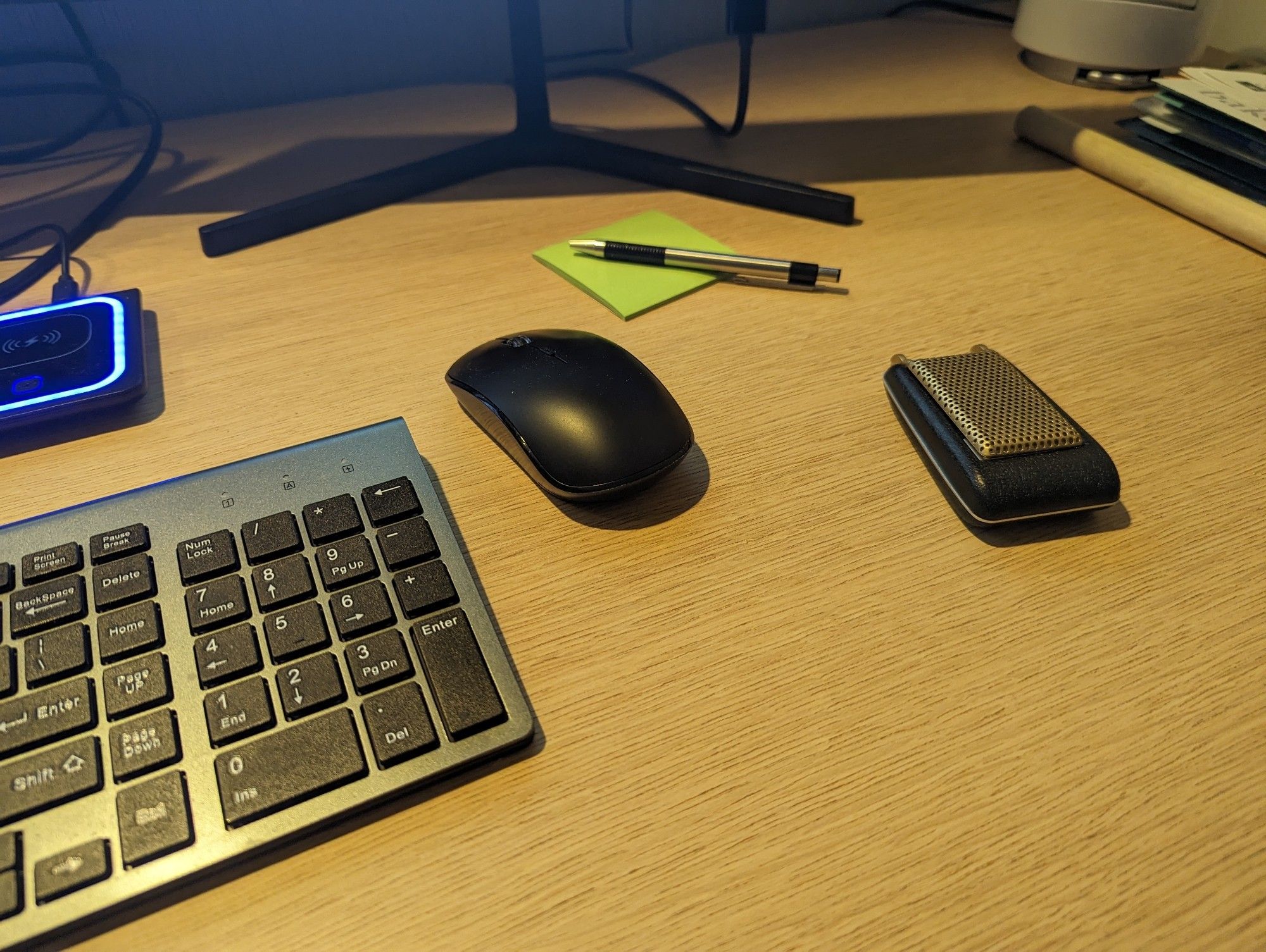 A communicator sits in silence on my desk.