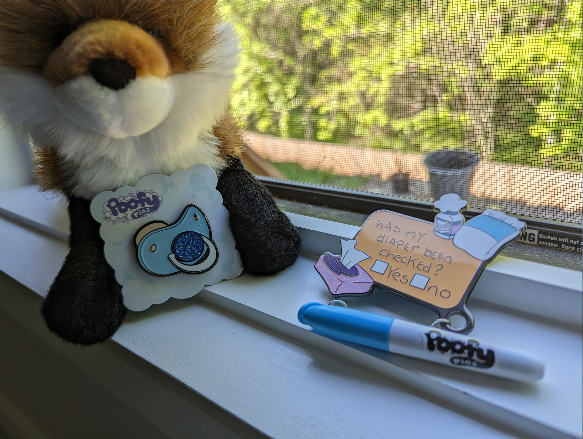 Use code "SCRITCHPOOF" for 10% off at Poofy Pins~!