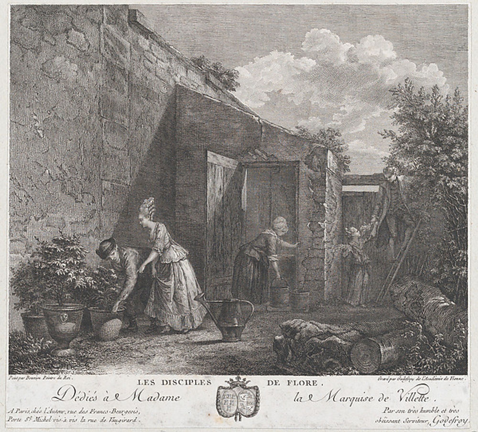 The Disciples of Flora (1778) by François Godefroy.