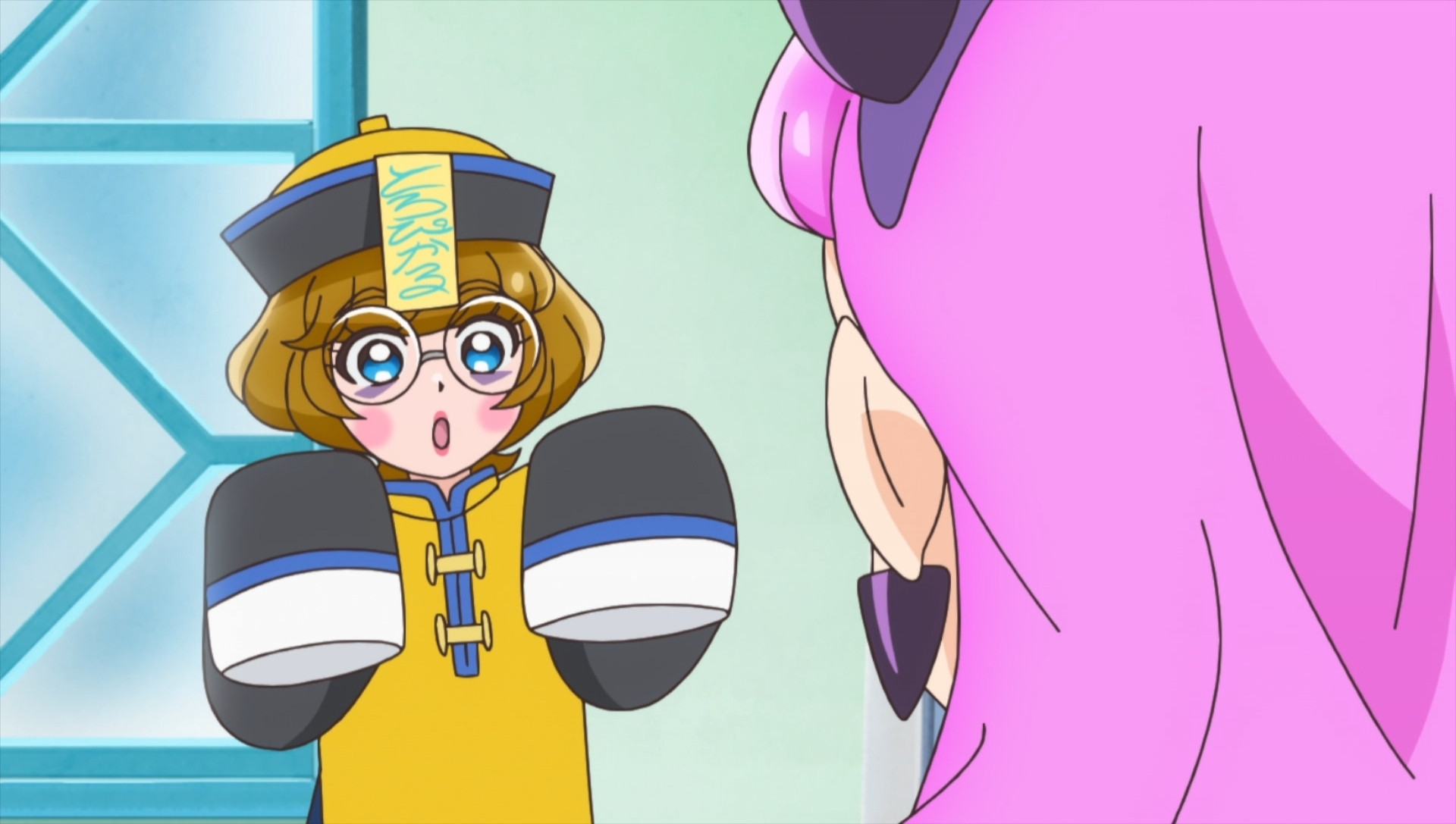 Frame of a 'Tropical Rouge! Pretty Cure' episode. Minori dresses as a Jiangshi. Laura observes while wearing an imp costume.

Tags for searchability: Ichinose Minori, Laura La Mer, Tropical Rouge Precure, プリキュア