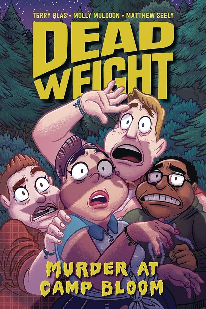 Cover to YA graphic novel Dead Weight: Murder at Camp Bloom