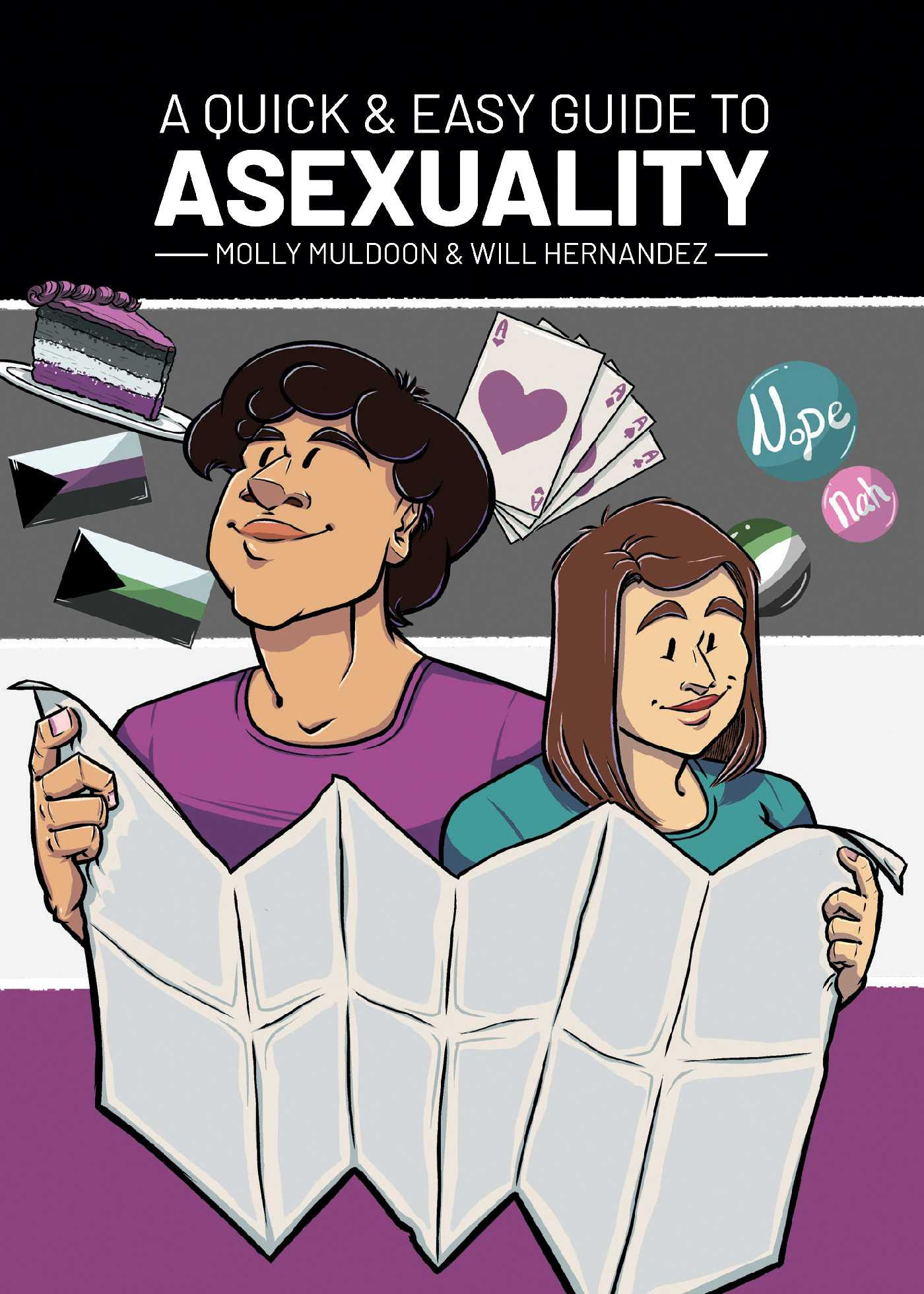 Cover for graphic nonfiction book A Quick and Easy Guide to Asexuality