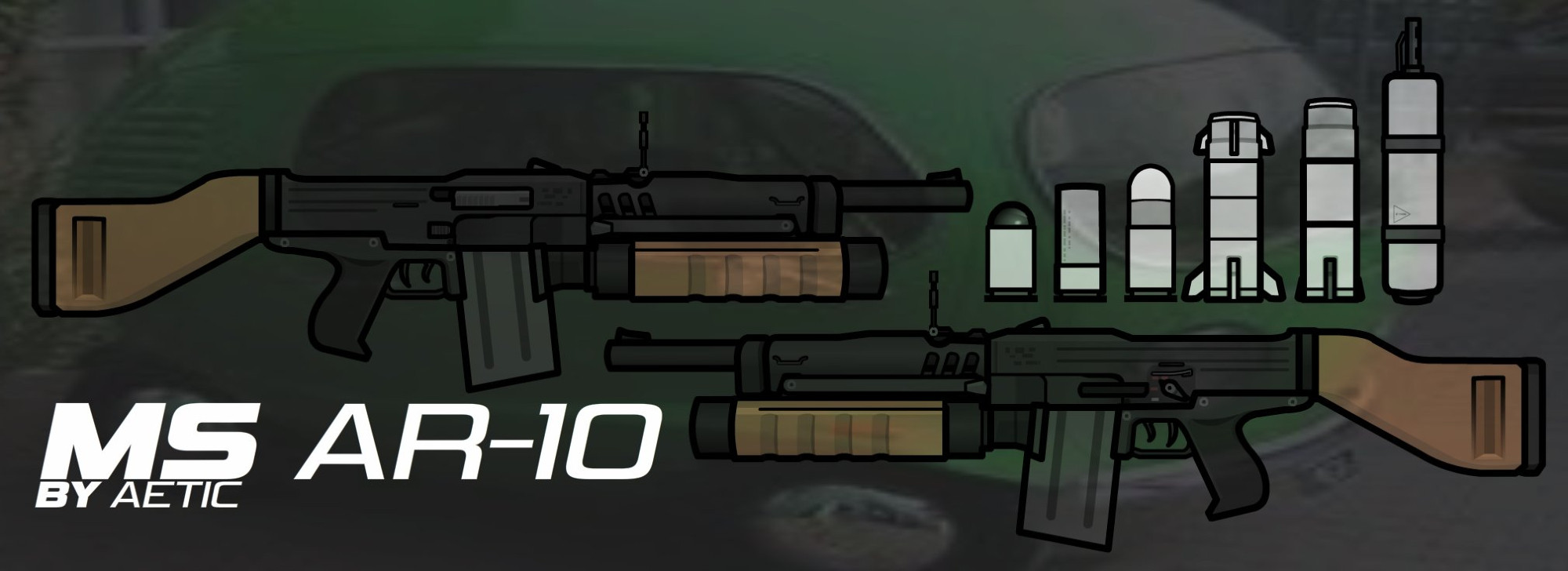 Metal Slug AR-10, Featuring several Ammunition type.