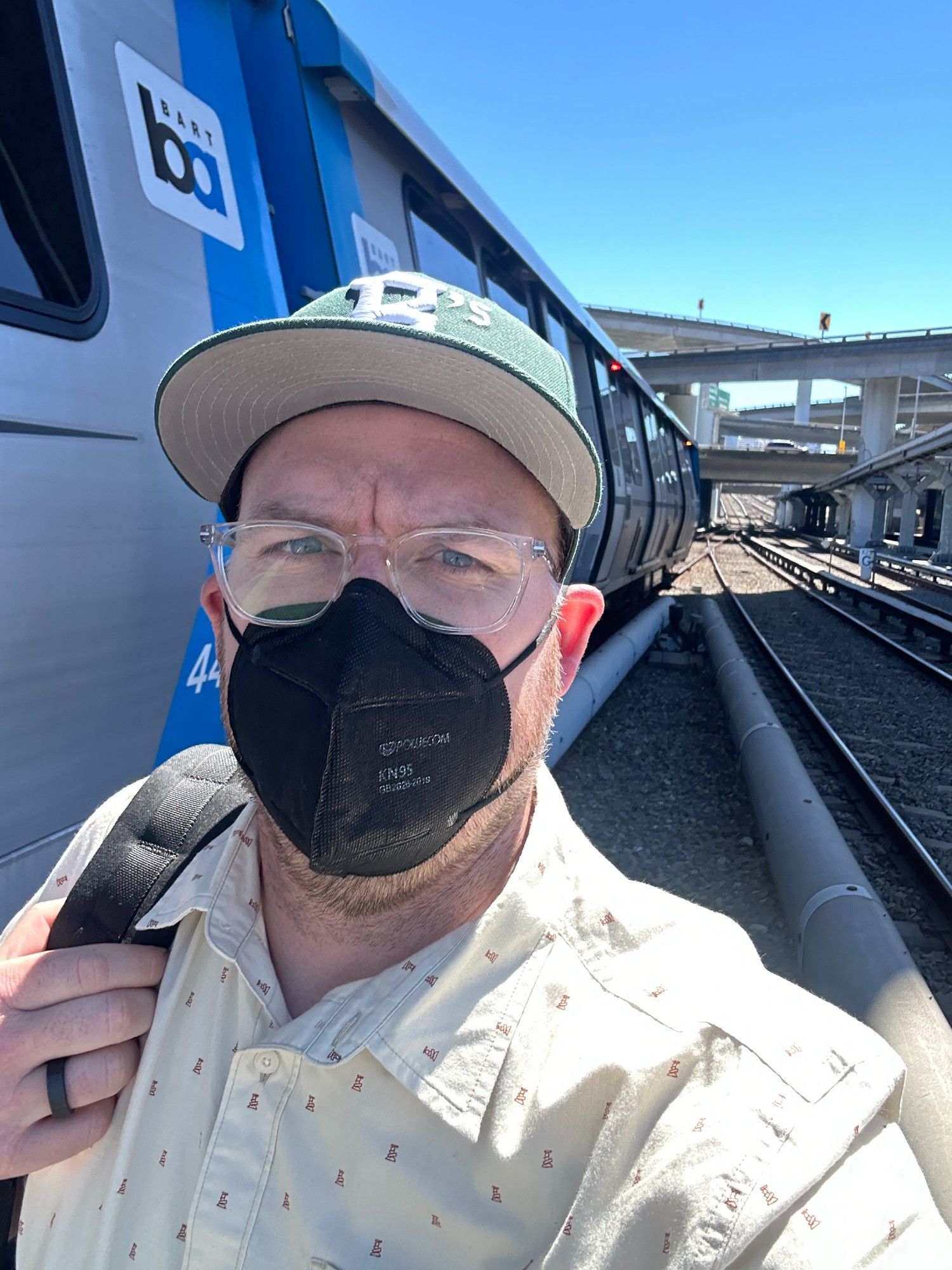 dude on the bart tracks