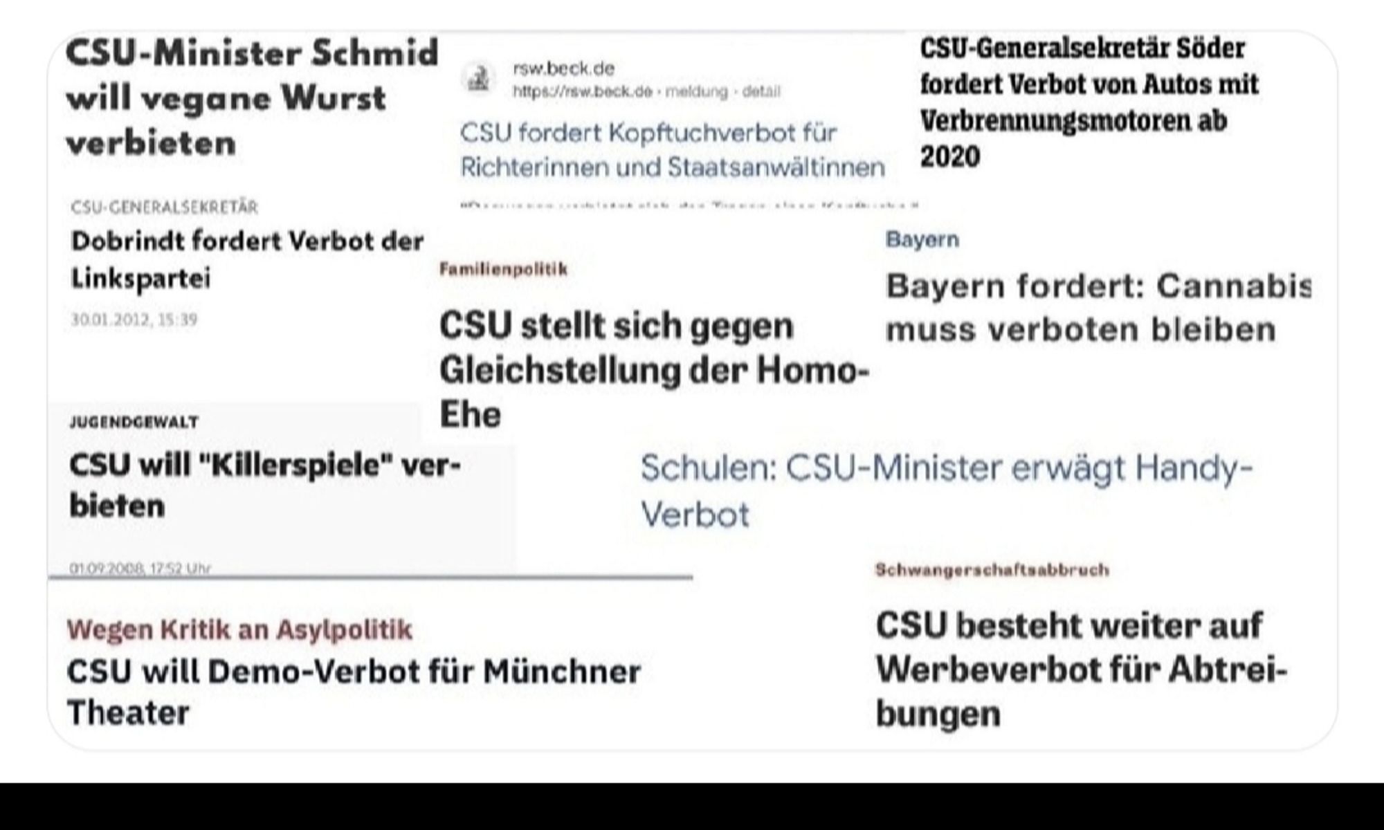 CSU Verbotspartei