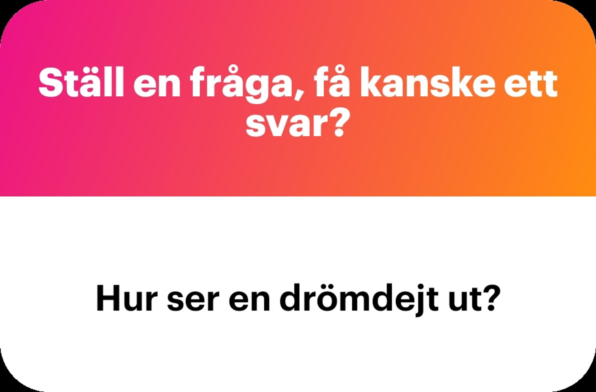 Hur ser en drömdejt ut?