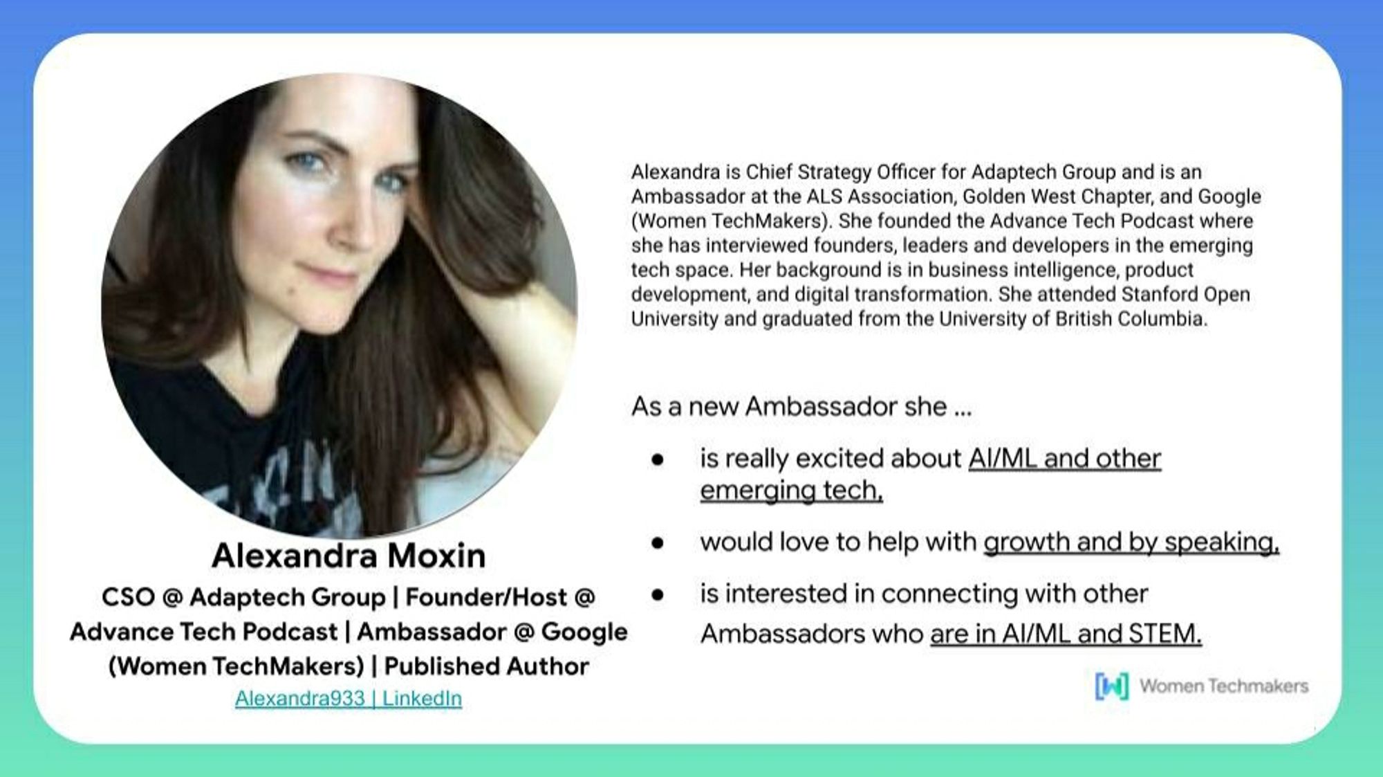 Google Women TechMakers Ambassadorship Announcement