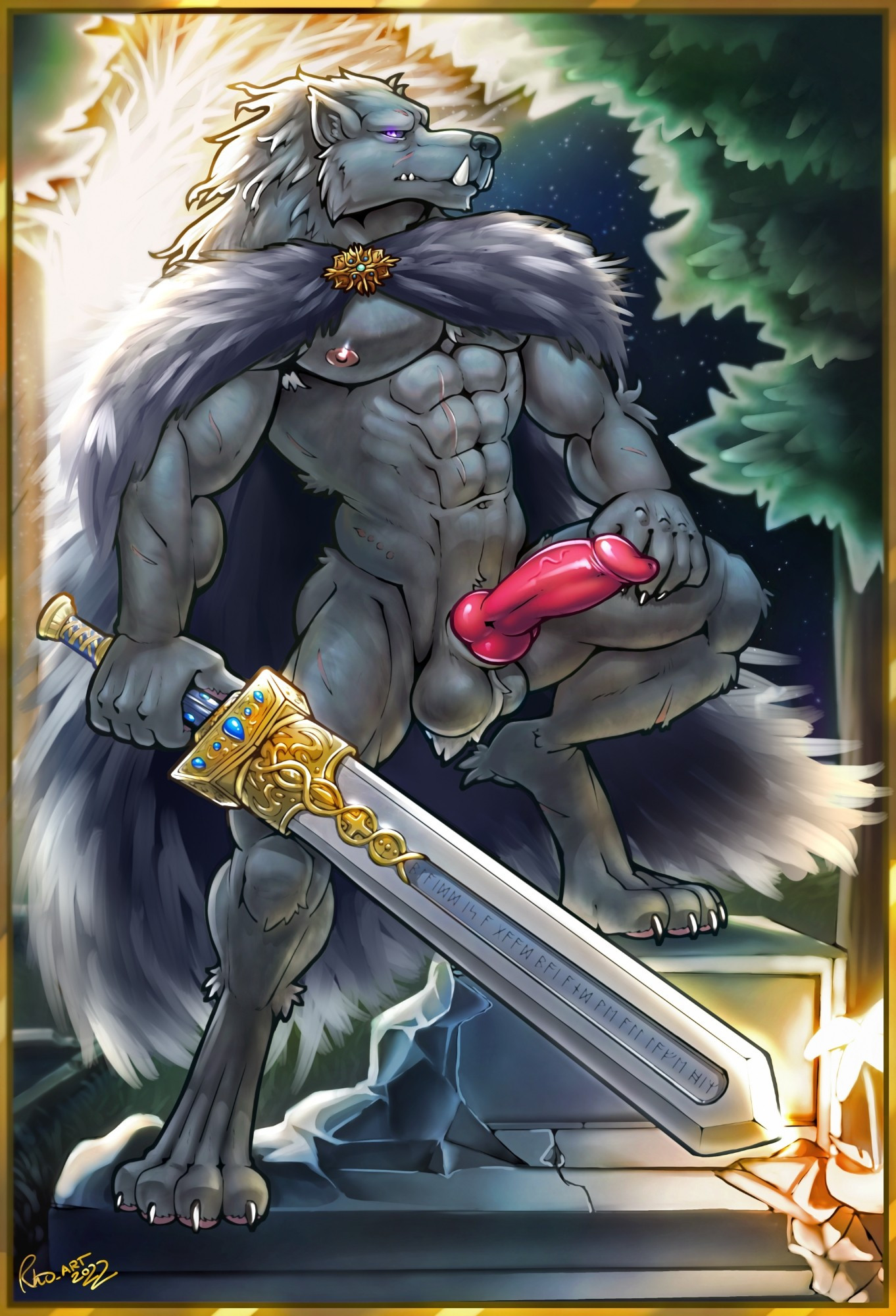 Blaidd brandishing his great sword for all to see~