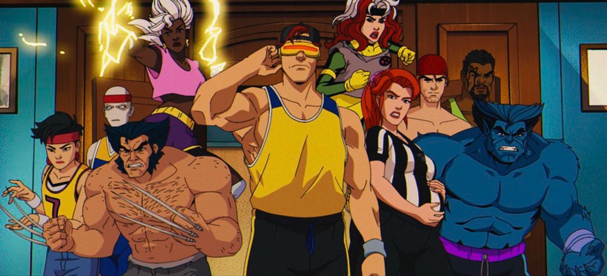 A picture of the X-Men showing how diverse they are. Also very very queer.