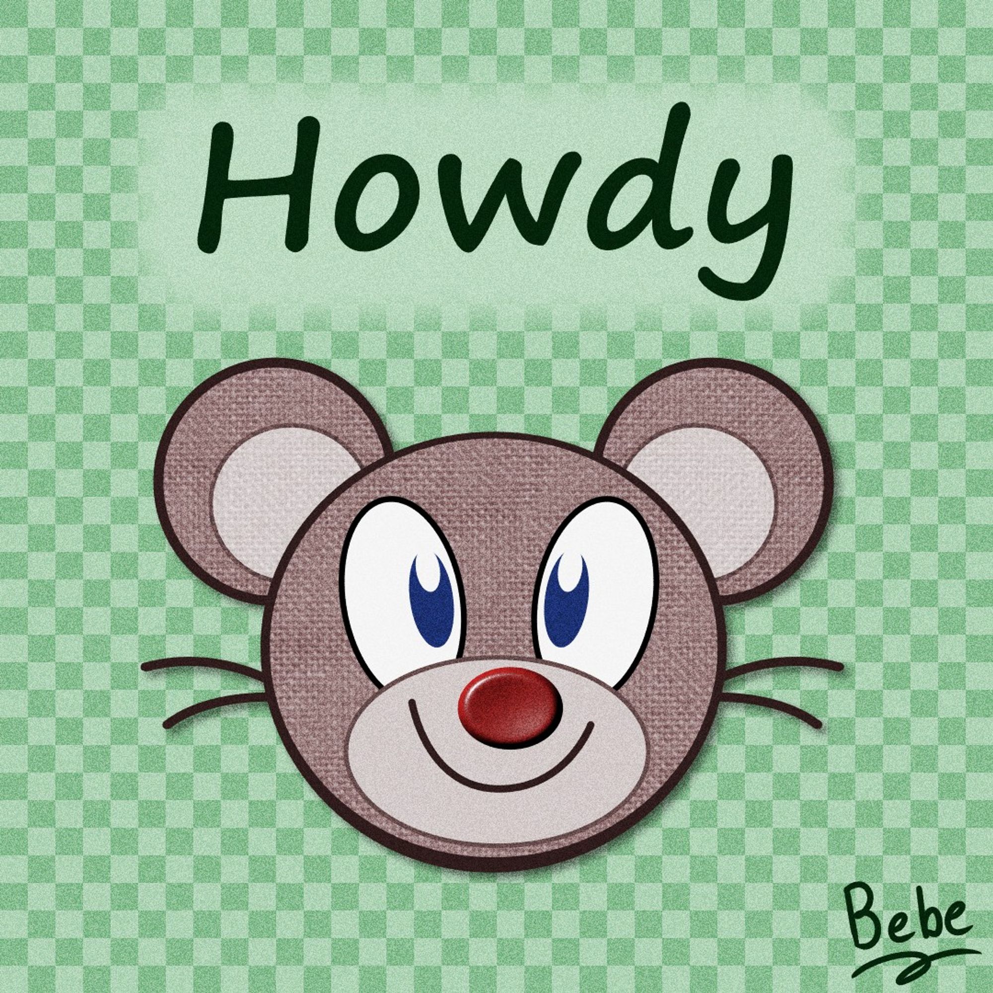 (Howdy Mouse) 2/12/2024

A headshot of a smiling brown mouse in a green background.