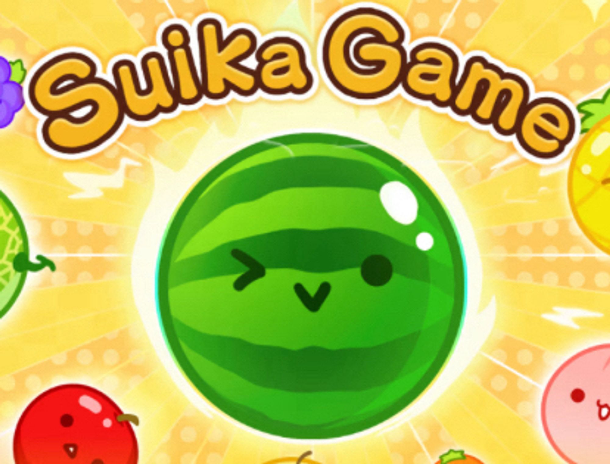 Game label of Suika Game (the watermelon game) on Nintendo Switch