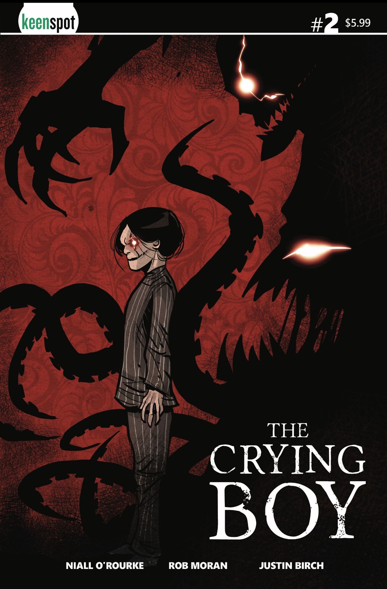 The Crying Boy #2 Variant cover art by Etienne Derepentigny