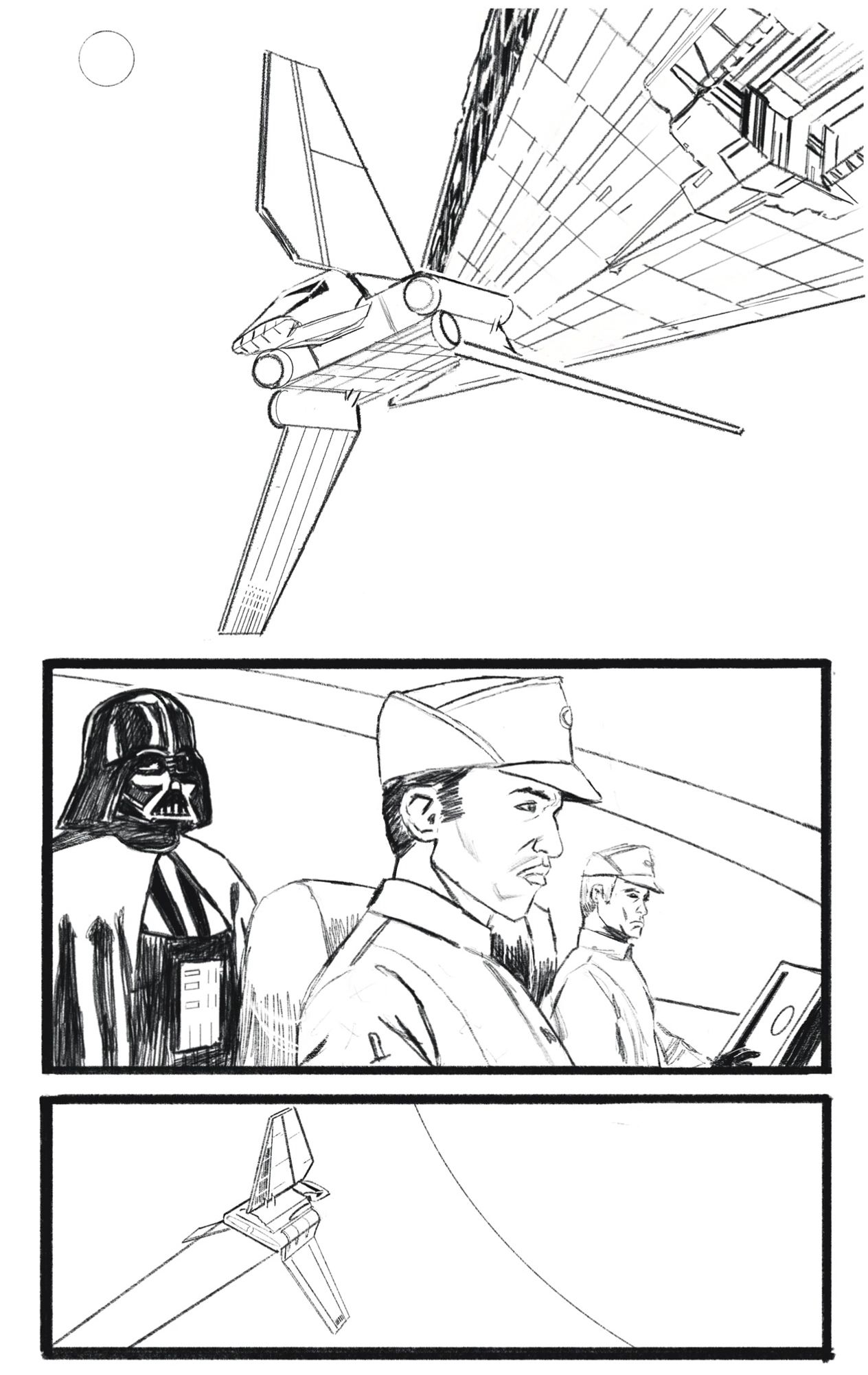 Star Wars Darth Vader pencils in procreate Page 4 by Niall O’Rourke