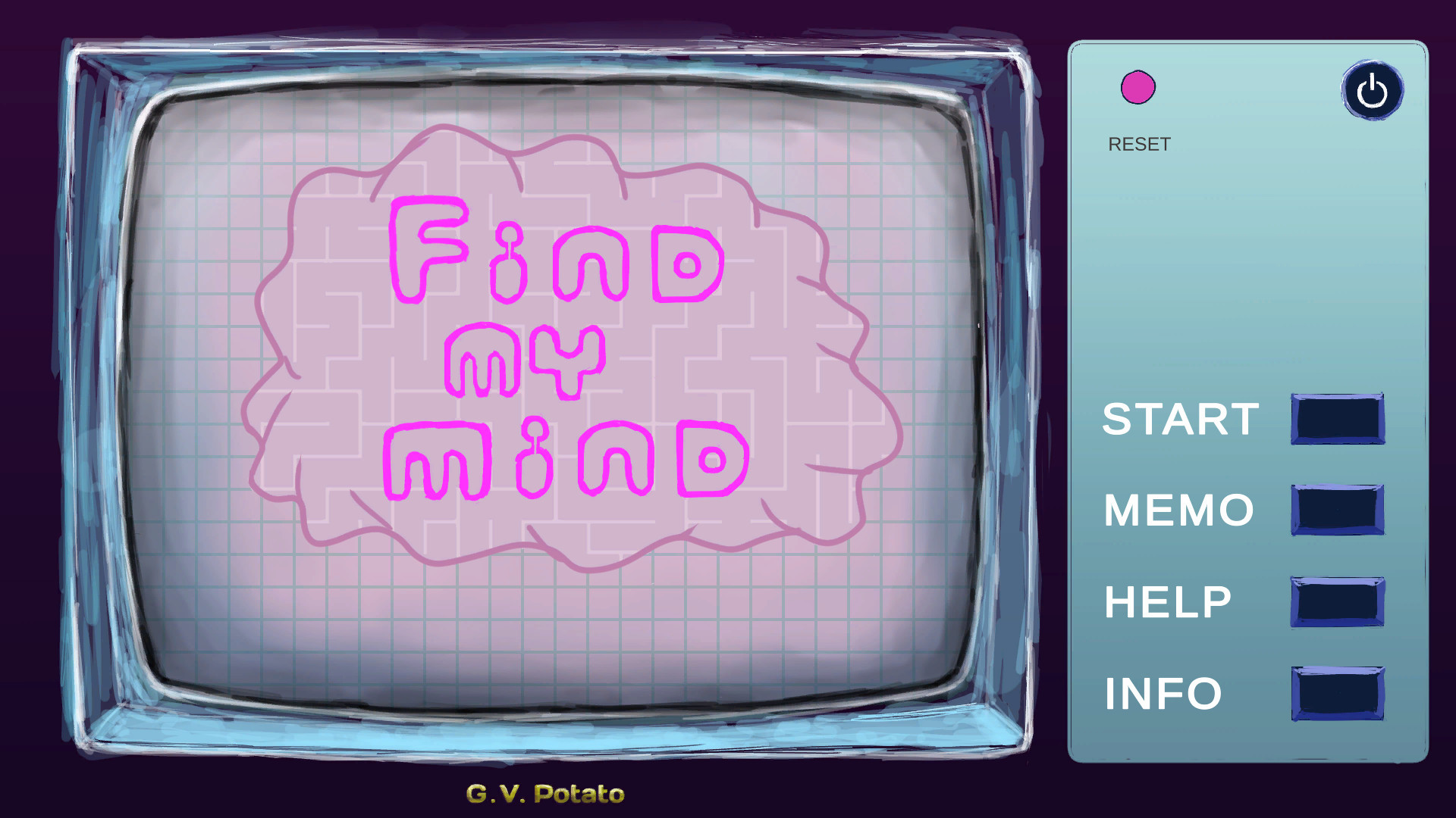 Title screen from Find My Mind