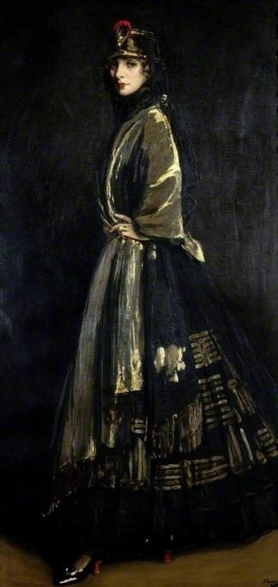 Hazel in Black and Gold by Sir John Lavery 
1916
Laing Art Gallery Newcastle upon Tyne