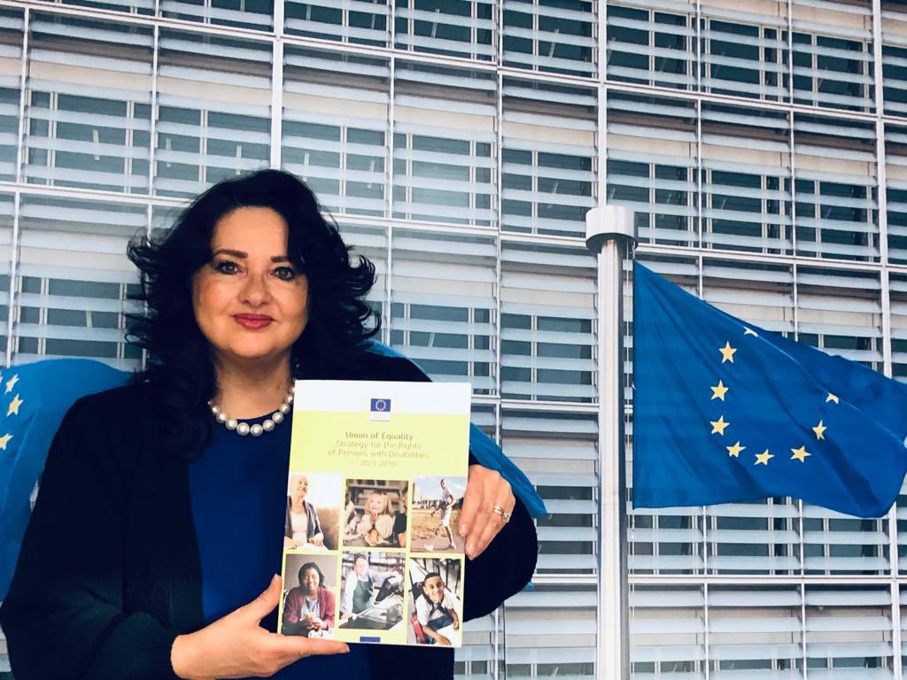 Wat blijft er overeind van de Strategy for the Rights of Persons with
Disabilities 2021-2030 van (nog even) huidig Eurocommissaris voor
Gelijkheid Helena Dalli (foto)?