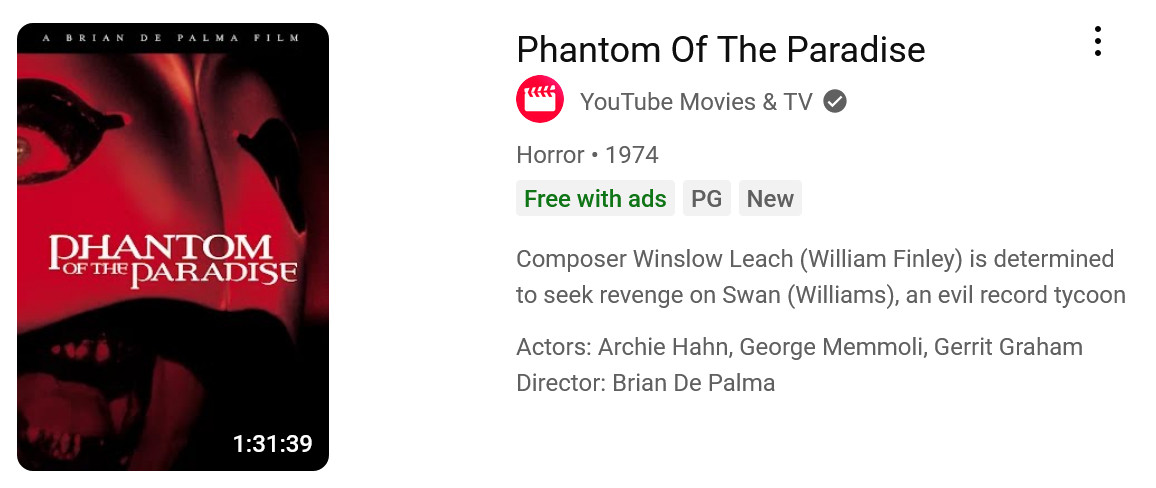 "Phantom of the Paradise"