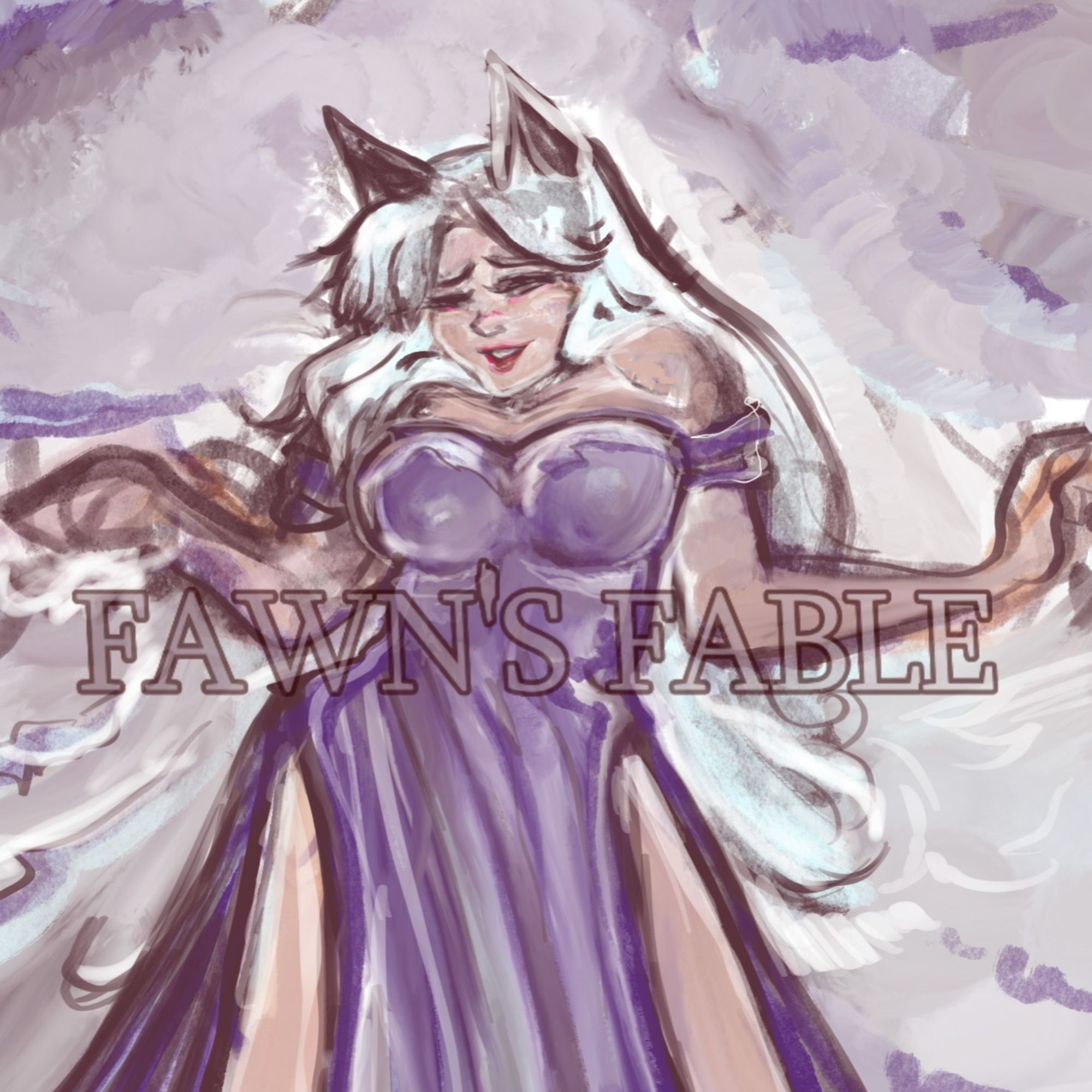 Pretty fey girl work in progress ~ she has silver hair, a sweet smile, and cheer to spare