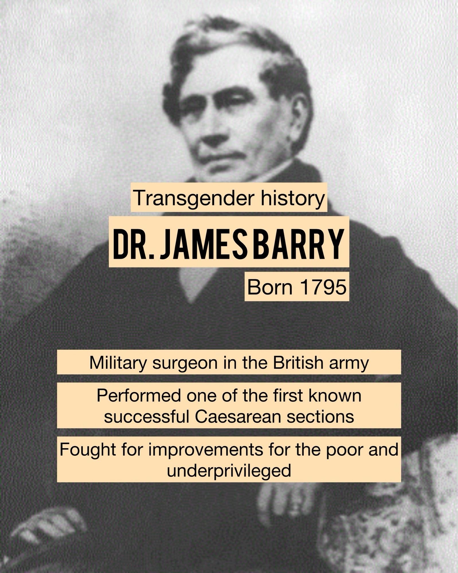 Dr. James barry - military surgeon in the british army