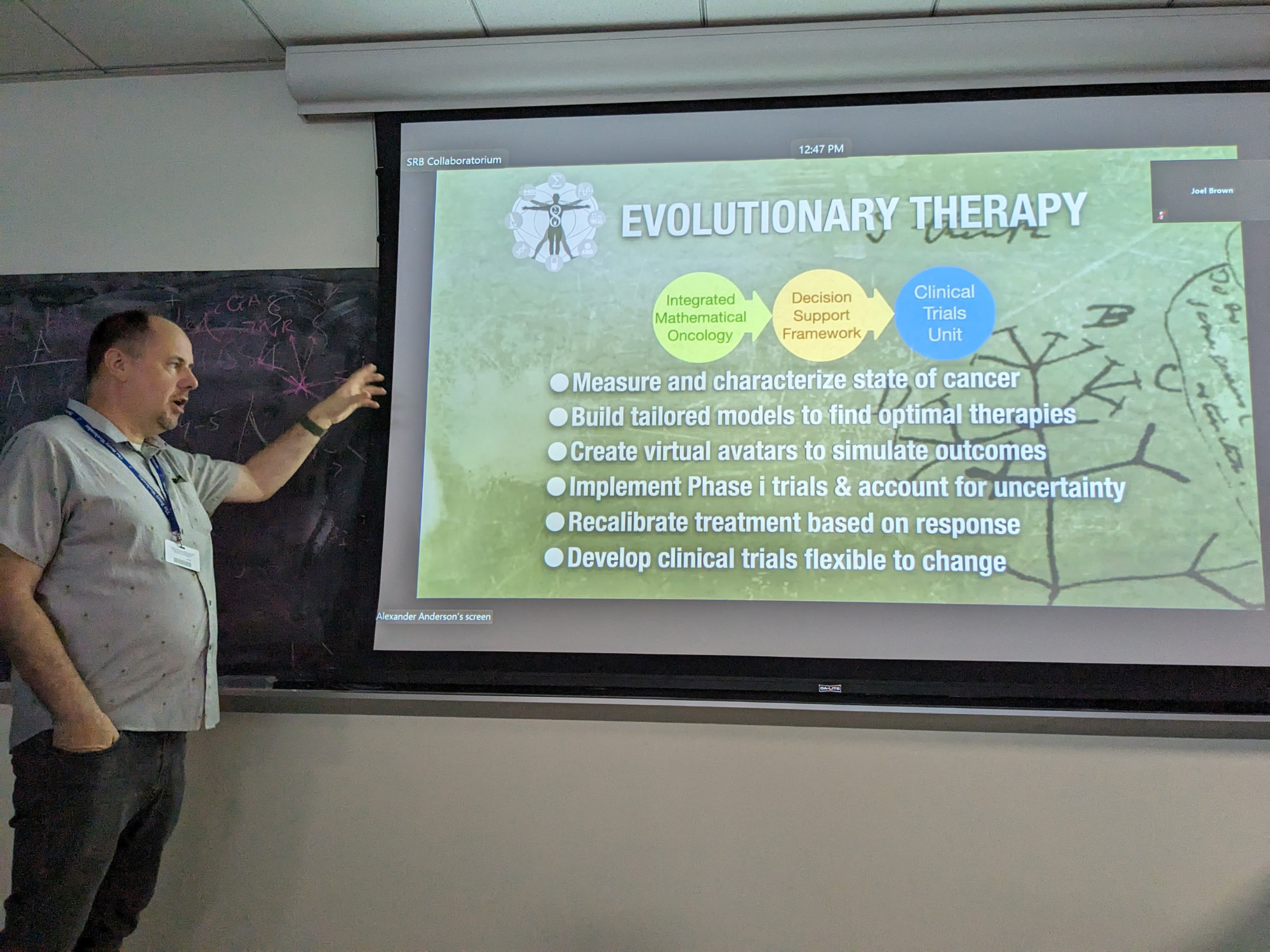 Slide about evolutionary therapies